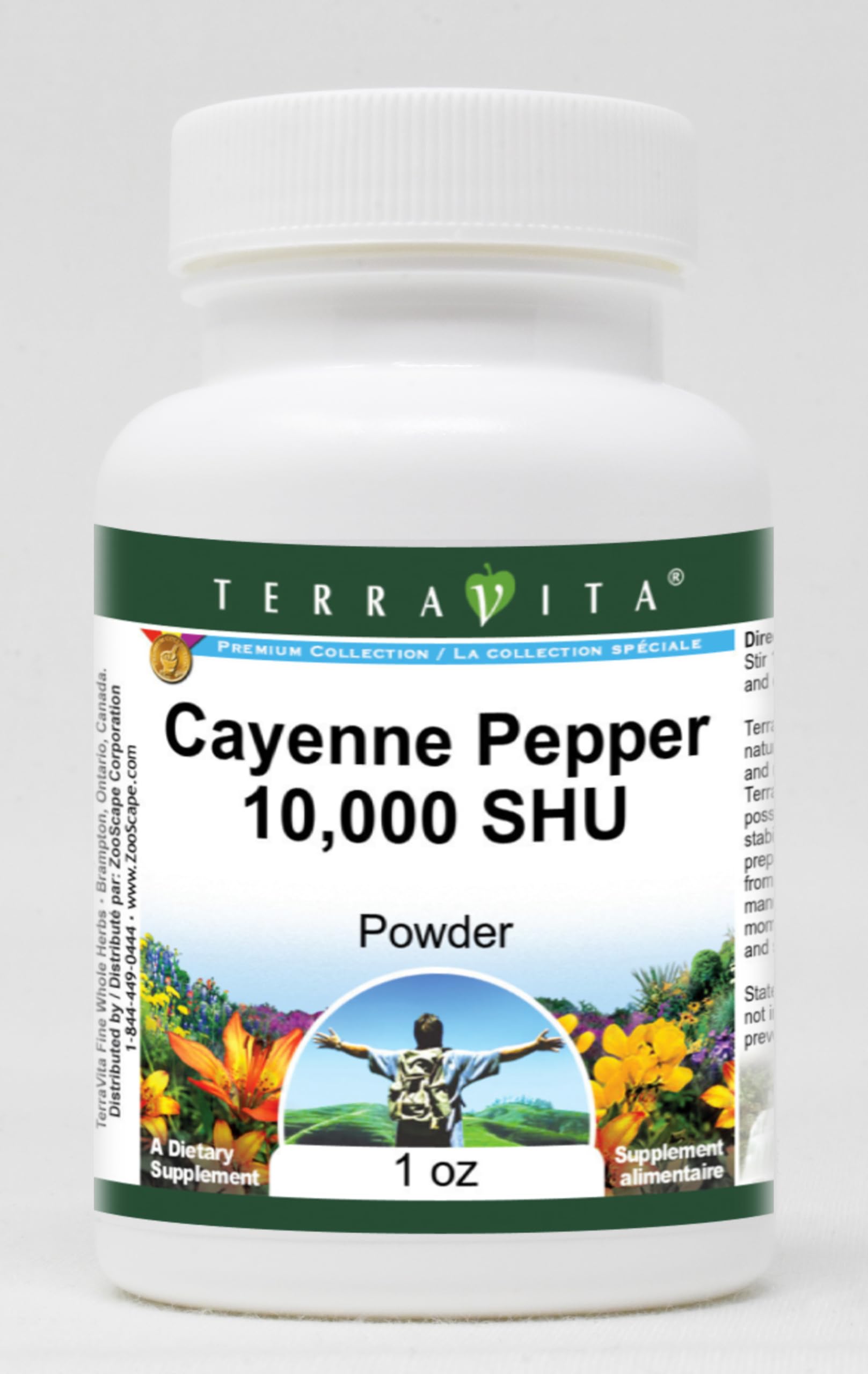 Organic Cayenne Pepper Powder 10,000 SHU - 1 oz (28g) Hot Chili Spice for Cooking, Seasoning & Health - Perfect for Mexican Food, BBQ, Sauces & Detox Drinks