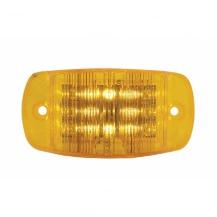 United Pacific 39904B 14 LED Amber Rectangular Clearance & Marker Light - Durable Truck Trailer Lighting for Semi, RV, Boats & Commercial Vehicles