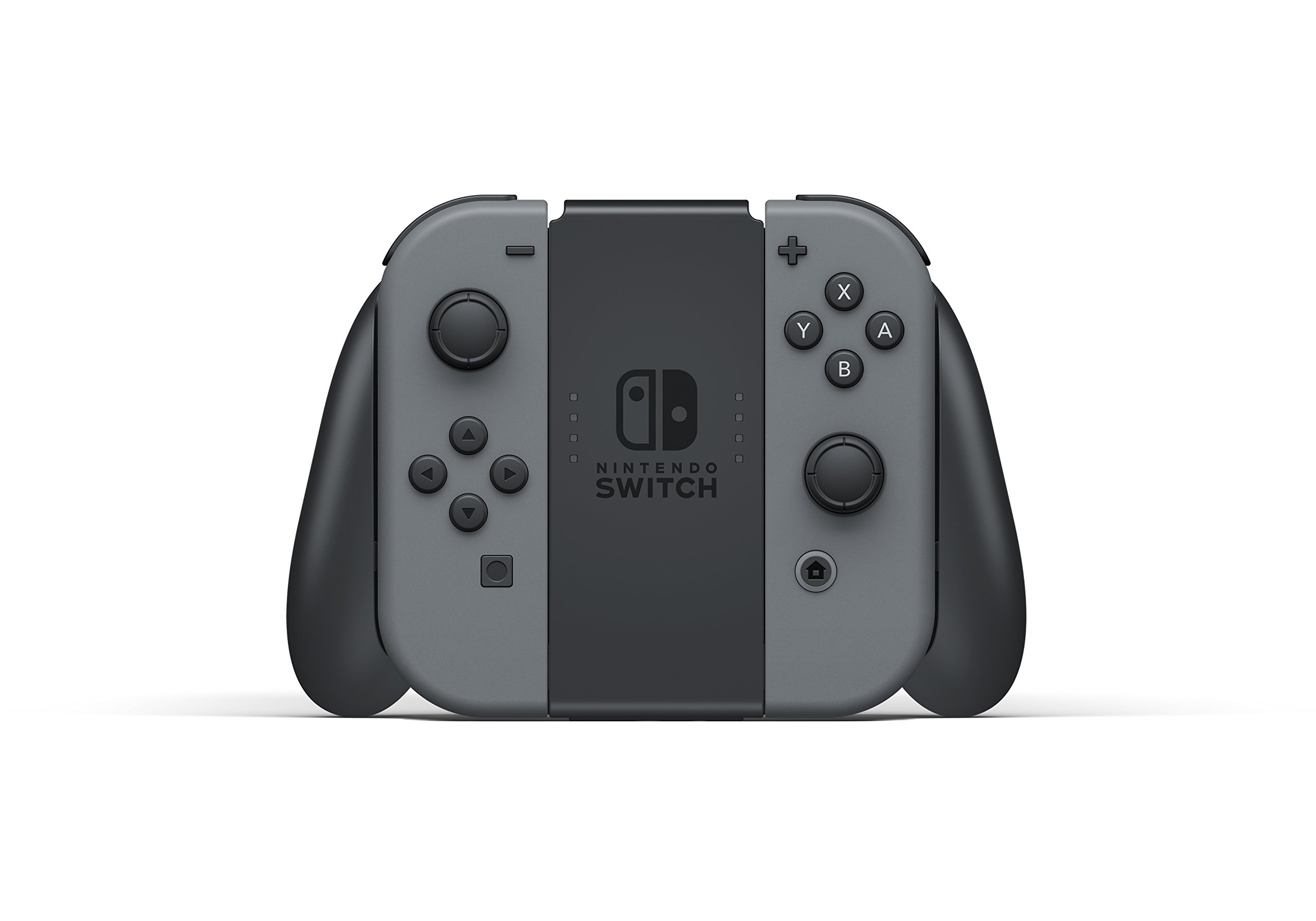Nintendo Switch V2 Game Console - Black (HAC-001(-01)) with OEM Gray Joy-Con Controllers (Renewed) | Portable Gaming for Travel, Parties & Family Fun
