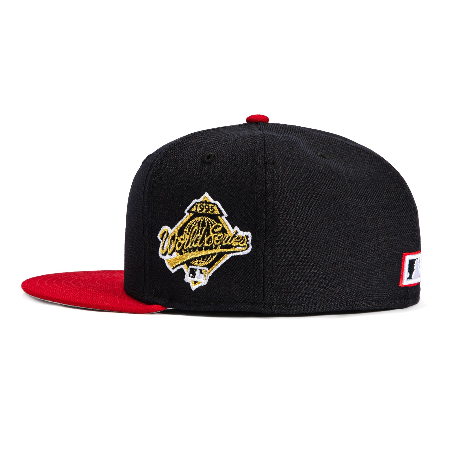 New Era 59Fifty Atlanta Braves 1995 World Series Patch Snapback Baseball Cap - Navy & Red MLB Officially Licensed Hat for Fans & Collectors | Perfect for Games, Tailgating & Braves Memorabilia Collection