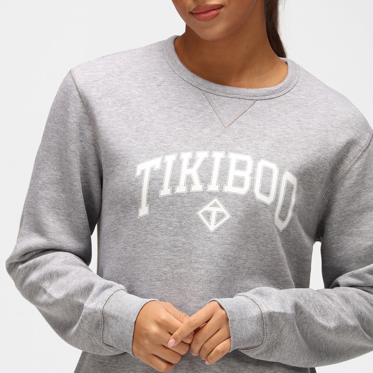 Stylish Grey Athleisure Sweatshirt for Women - Soft Comfortable Pullover Hoodie - Perfect for Yoga, Gym & Casual Wear