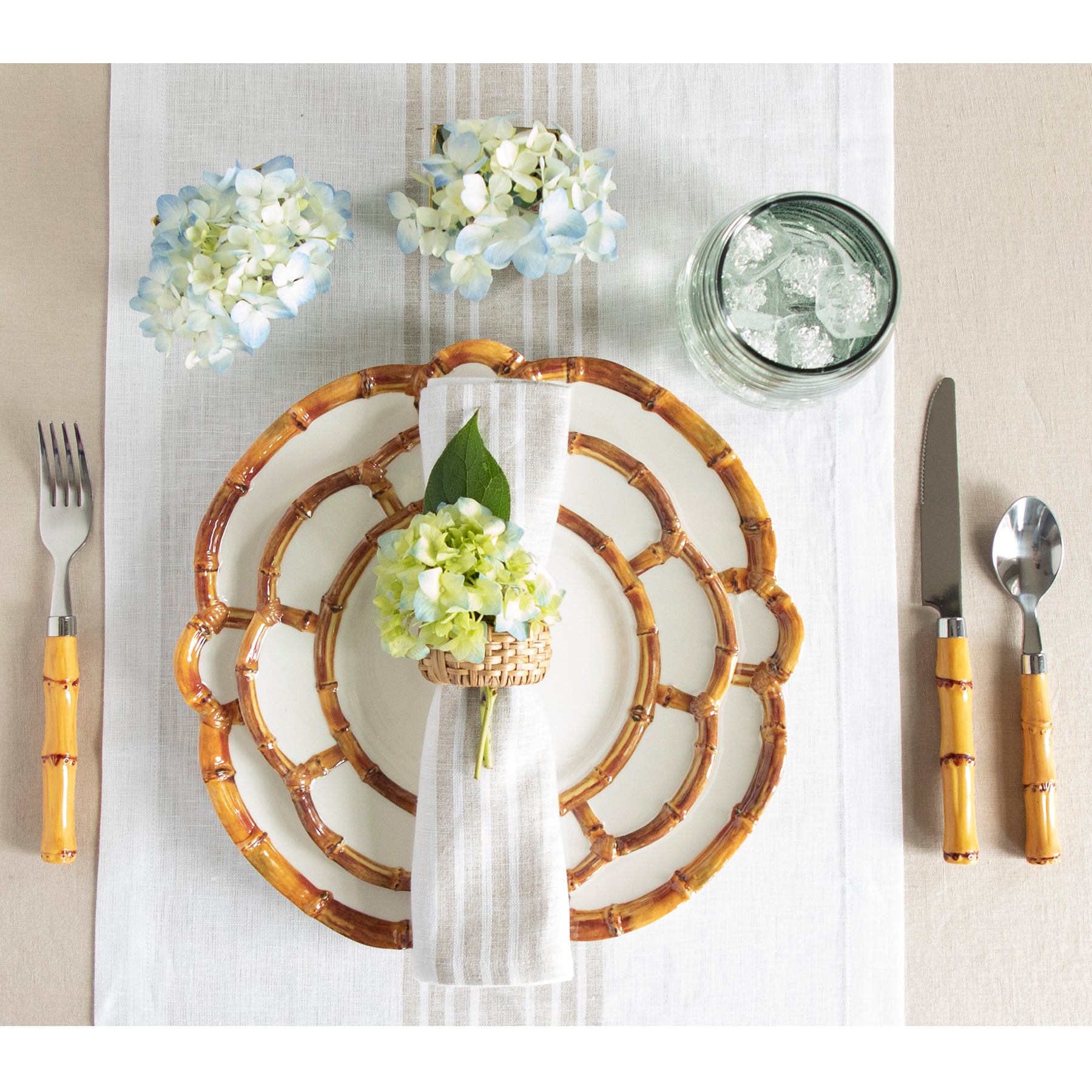 Farmhouse Style Cotton Napkins - Set of 4 for Dining, Kitchen & Party Decor - Rustic Table Linens for Everyday Use & Special Occasions