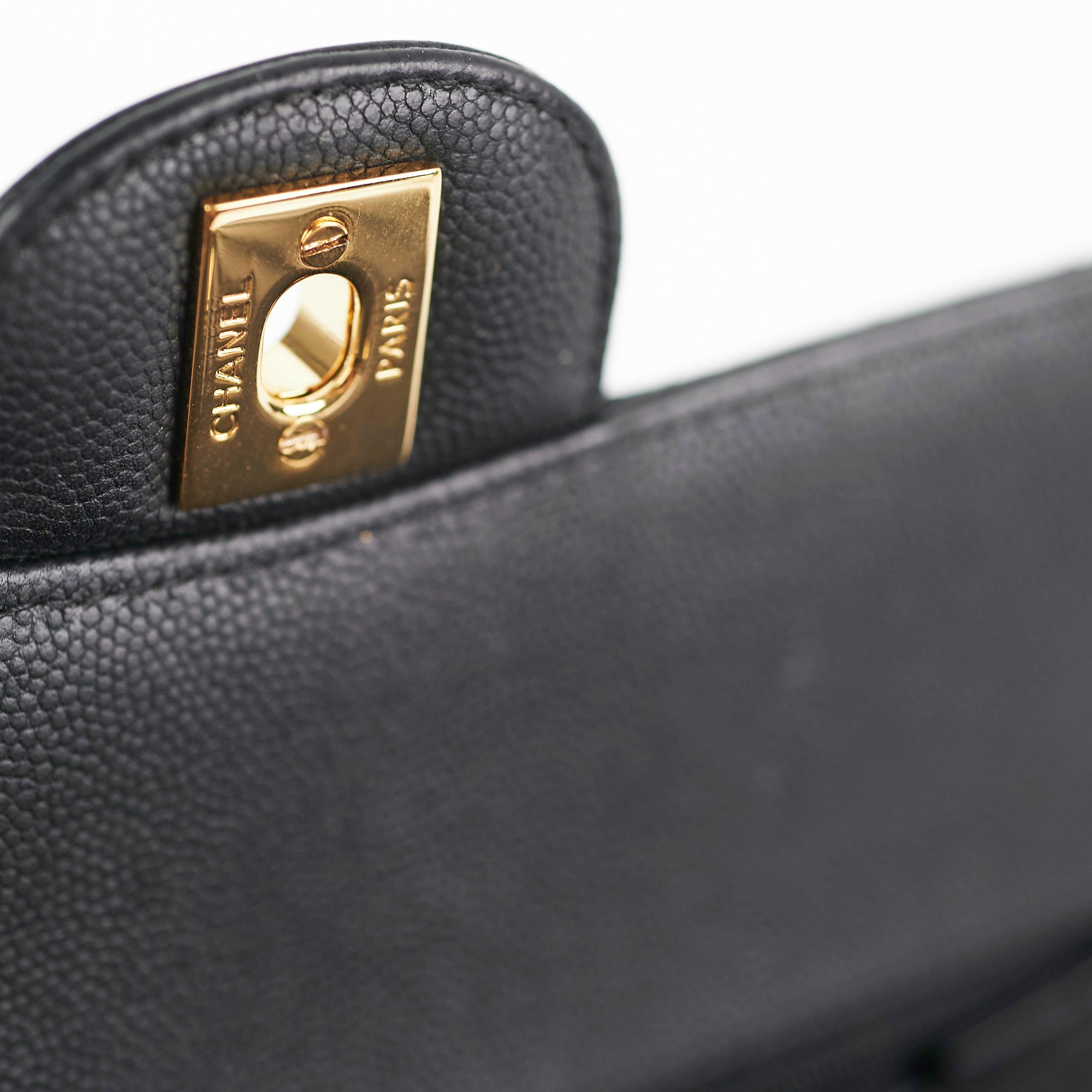 Chanel Chevron Classic Flap Bag Medium/Large Black Leather Handbag for Women - Perfect for Work, Evening Events & Luxury Fashion Accessories