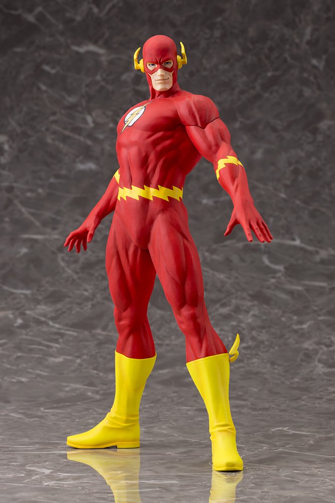 DC Comics ArtFX 1/6 Scale The Flash Statue by Kotobukiya - Premium Collectible Figure for Superhero Fans & Home Decor