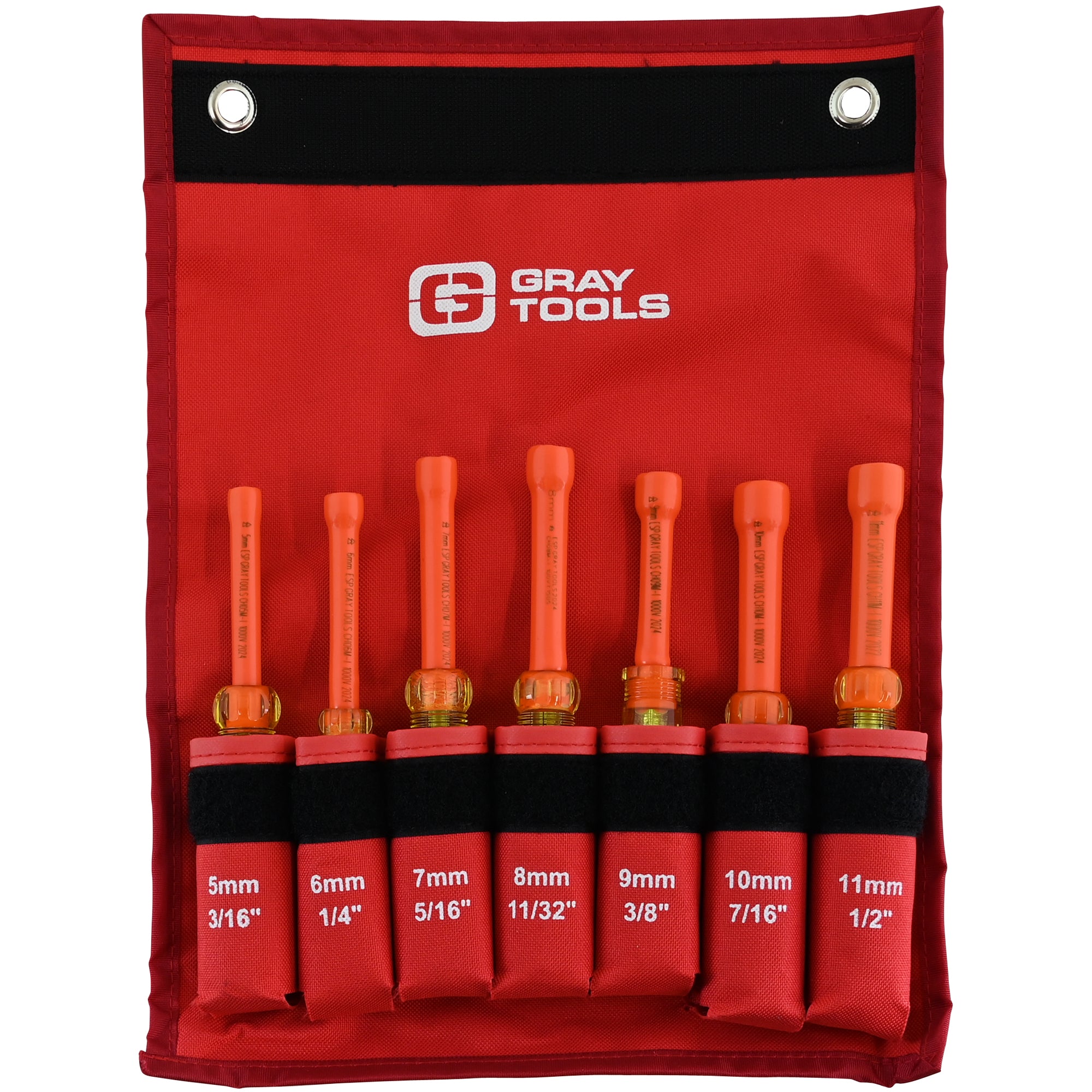 7-Piece Insulated Metric Nut Driver Set - Professional Tool Kit for Electrical Work & DIY Projects - Safe & Durable for Home Repair, Automotive, and Industrial Use