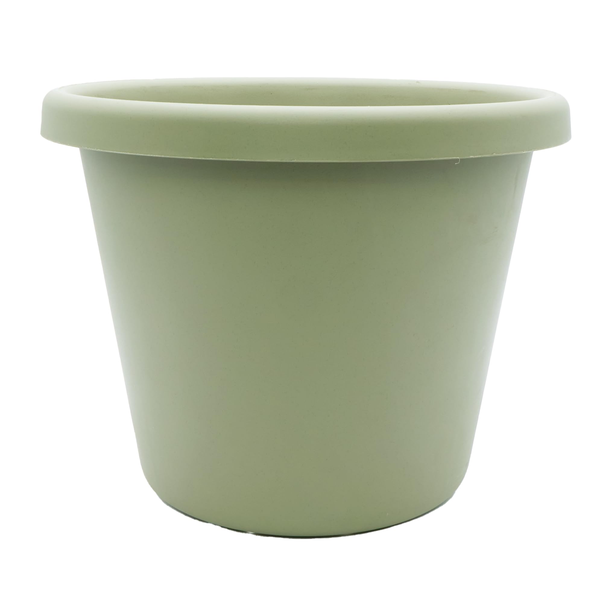 20 Inch Round Classic Plastic Planter Pot - Indoor Outdoor Garden Flower Herb Container, Seafoam Green - Perfect for Patio, Balcony, Living Room & Office Decor