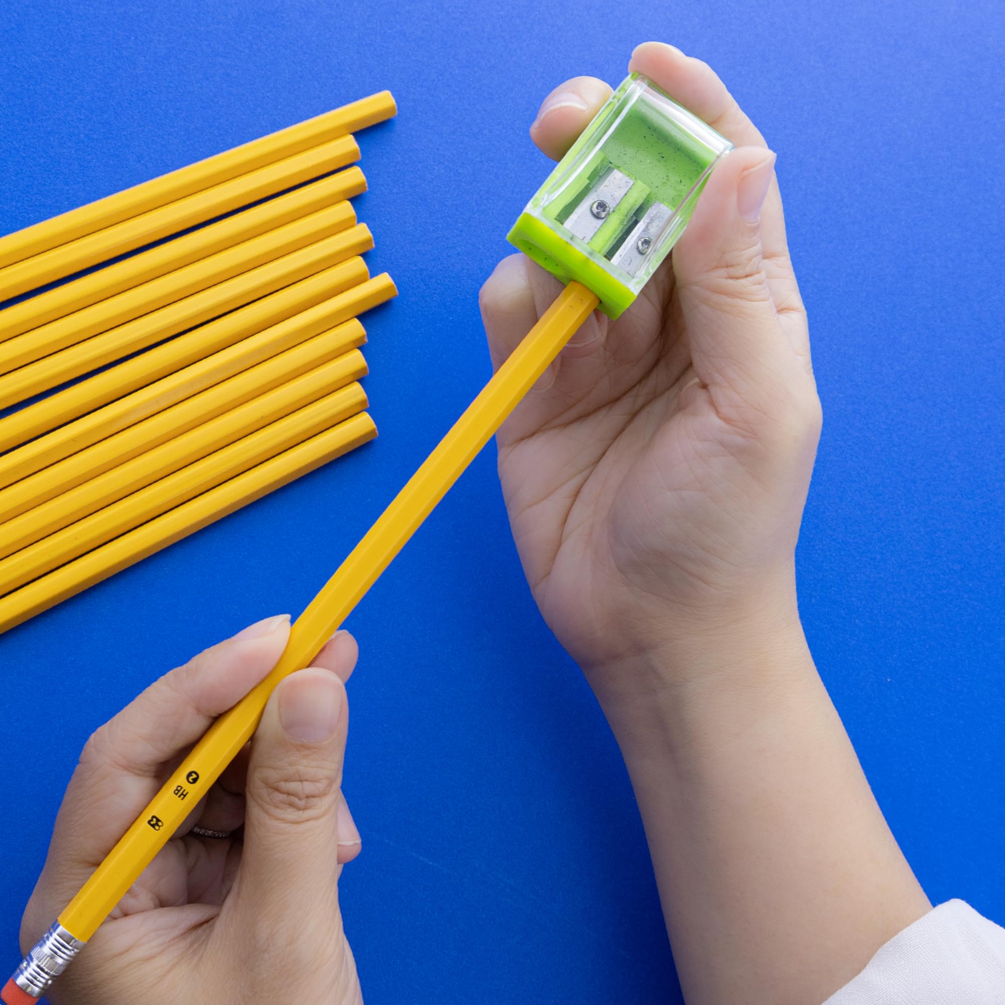 BAZIC #2 HB Pencils Bulk, 24-Packs (288 Pencils Total) - Pre-Sharpened Wooden School Pencils with Latex-Free Erasers for Exams, Office & Classroom Use - Perfect for Standardized Testing, Writing & Sketching