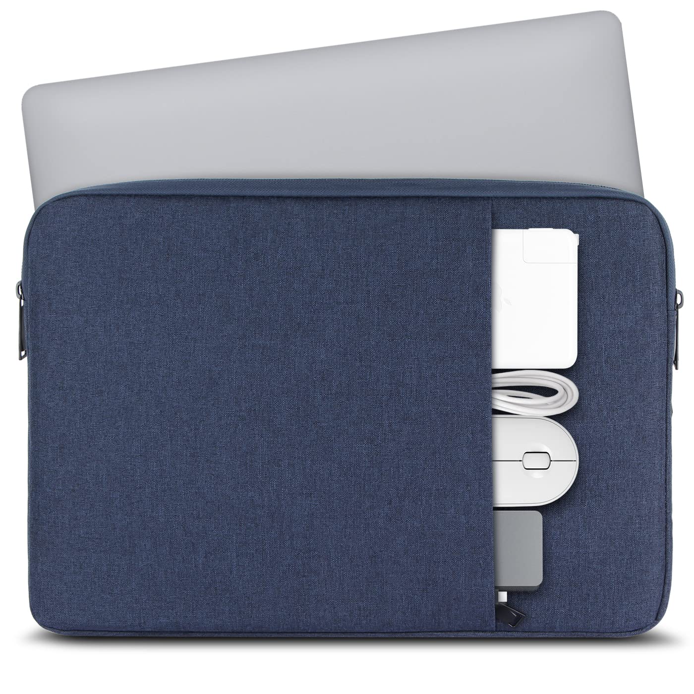 Chelory 13-14 Inch Laptop Sleeve - Water Resistant Protective Case for MacBook Air/Pro 13-14 Inch, Ultrabook, iPad & Tablet - Dark Blue | Perfect for Travel, Office & School