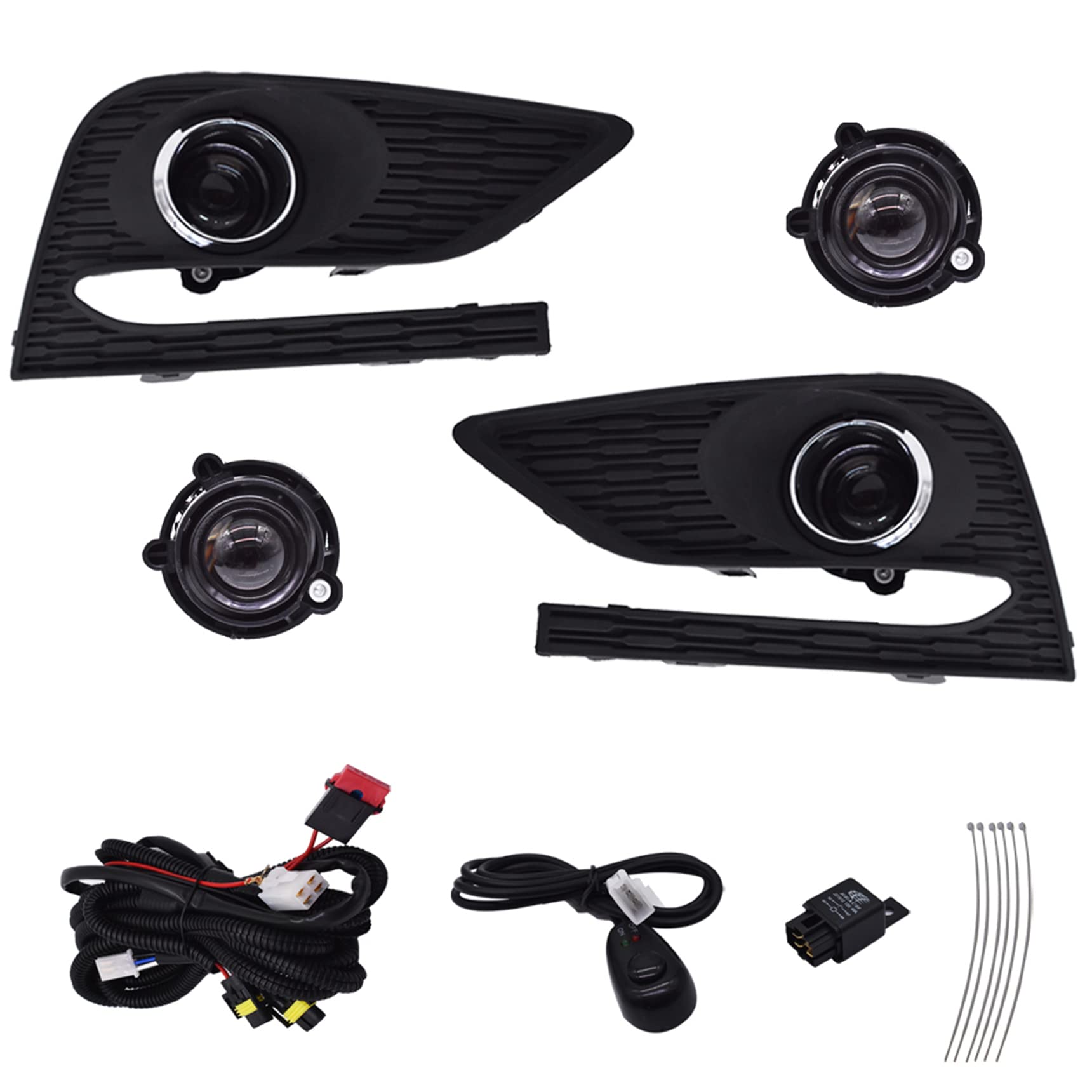 2016-2018 Chevy Cruze Fog Light Kit - Pair of LED Driving Lights with Switch | Direct Replacement for Front Bumper | Perfect for Night Driving & Off-Road Adventures