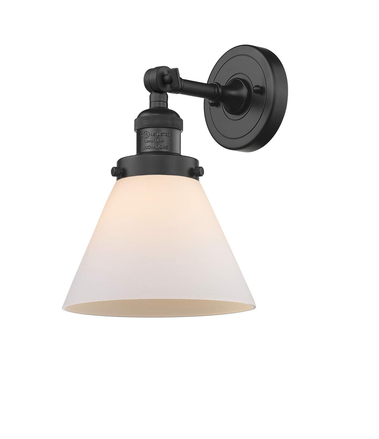 Innovations INNO203-BK-G41-LED Black LED Wall Sconce Light Fixture - Modern Indoor/Outdoor Lighting for Bedroom, Hallway, Porch & Patio