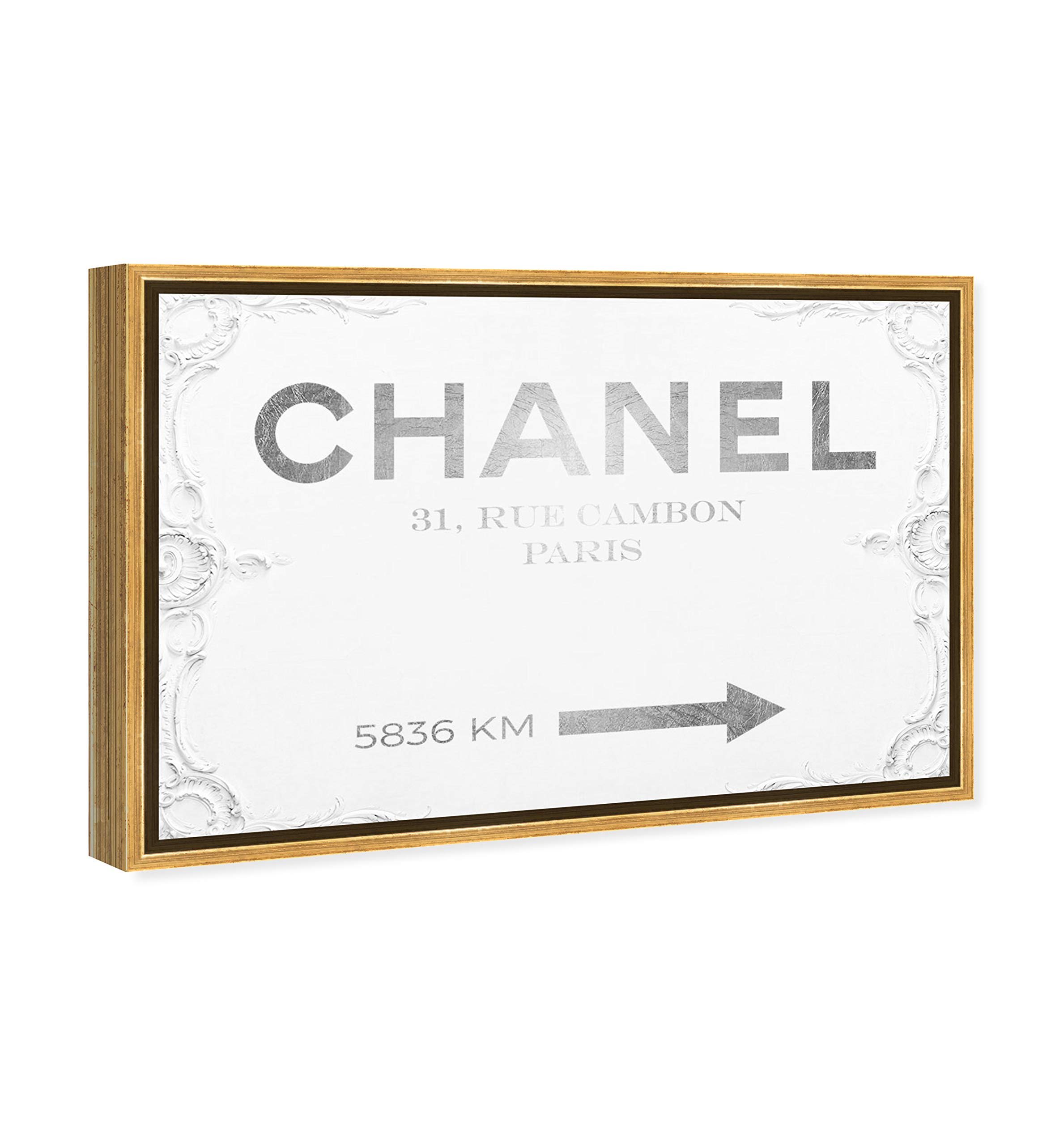 Oliver Gal Artist Co. Contemporary 16x24 Inch Rococo Framed Canvas Wall Art - White Closet Decor for Bedroom, Living Room & Office