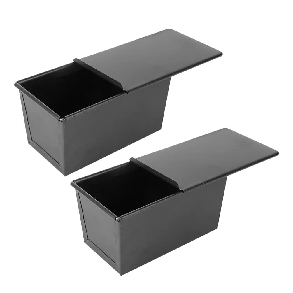 YARNOW 2-Piece Nonstick Loaf Pan Set with Lid - Cast Iron Bread Baking Mold for Homemade Toast, Cake & Barkery - Perfect for Baking, Meal Prep & Gift Giving