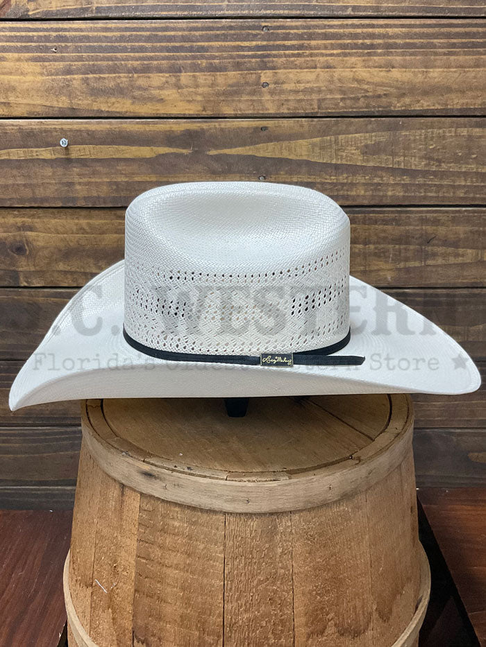 Larry Mahan LMH11158 10X Cowboy Straw Hat Ivory - Western Style Summer Sun Protection for Men & Women | Perfect for Rodeo, Ranch Work, and Outdoor Adventures