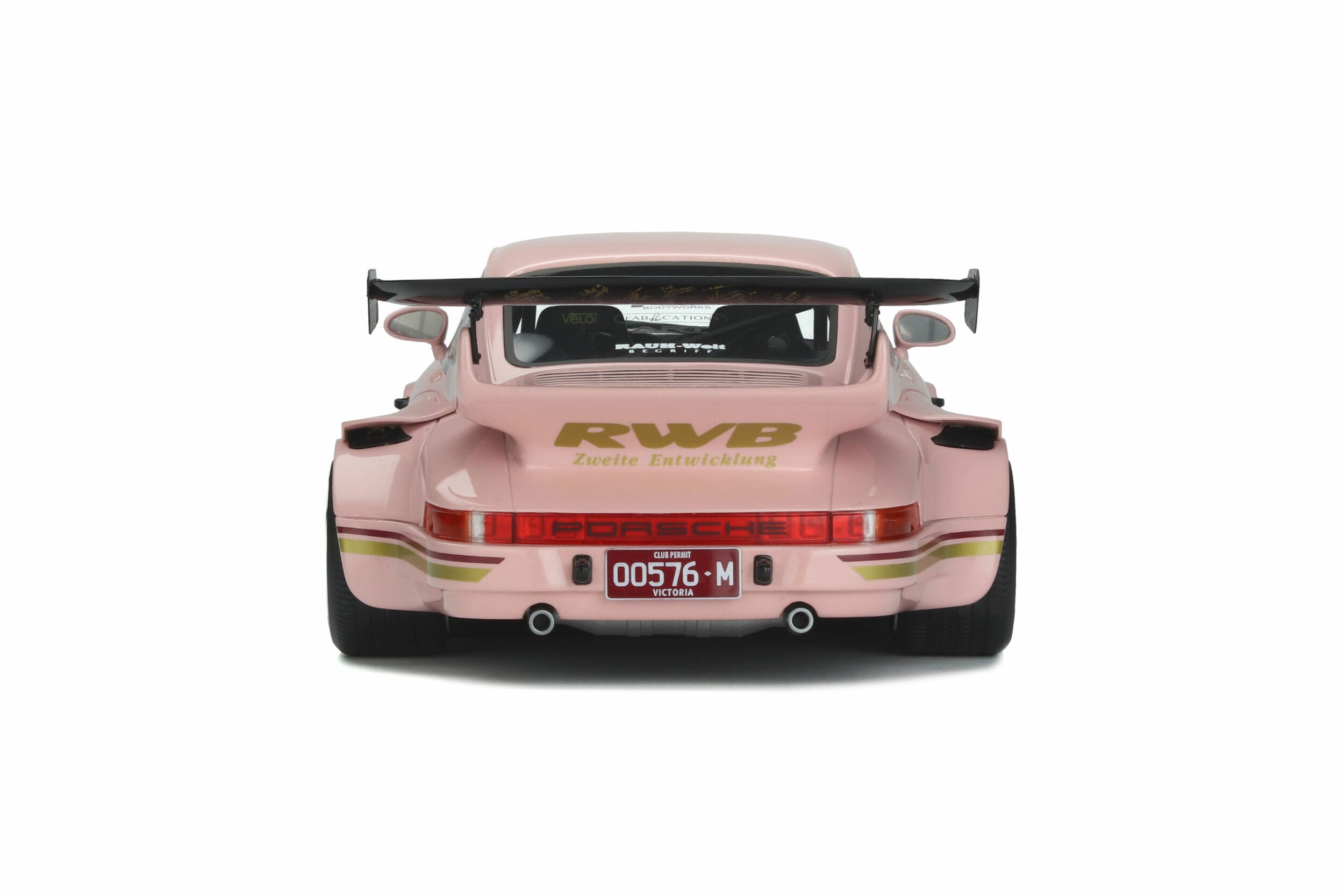 GT Spirit 1:18 Scale Porsche RWB Southern Cross Edition Diecast Model Car - Pink Collectible for Display, Gift & Racing Enthusiasts