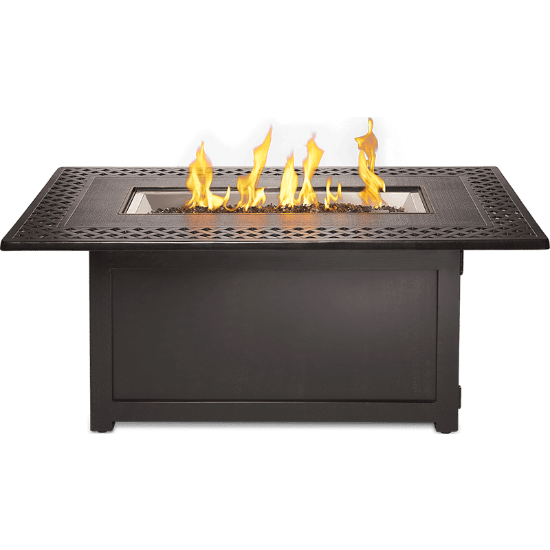 Napoleon Kensington Rectangular Patio Flame Fire Table - Outdoor Gas Fire Pit for Backyard, Deck & Garden - Perfect for Entertaining & Relaxing