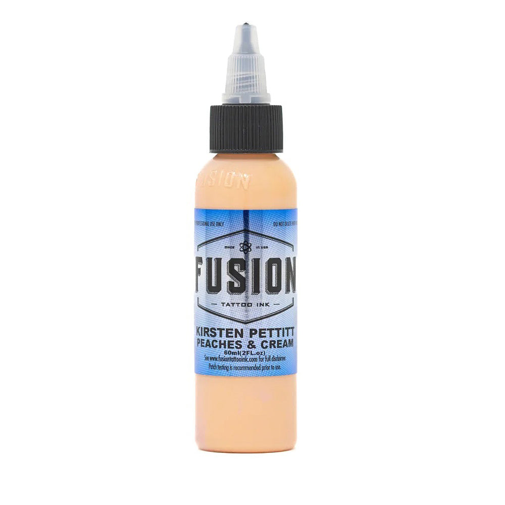 Kirsten Pettitt Peaches N Cream Fusion Tattoo Ink - Professional Tattoo Supplies for Artists - Various Sizes Available - Perfect for Tattoo Studios & Body Art Enthusiasts