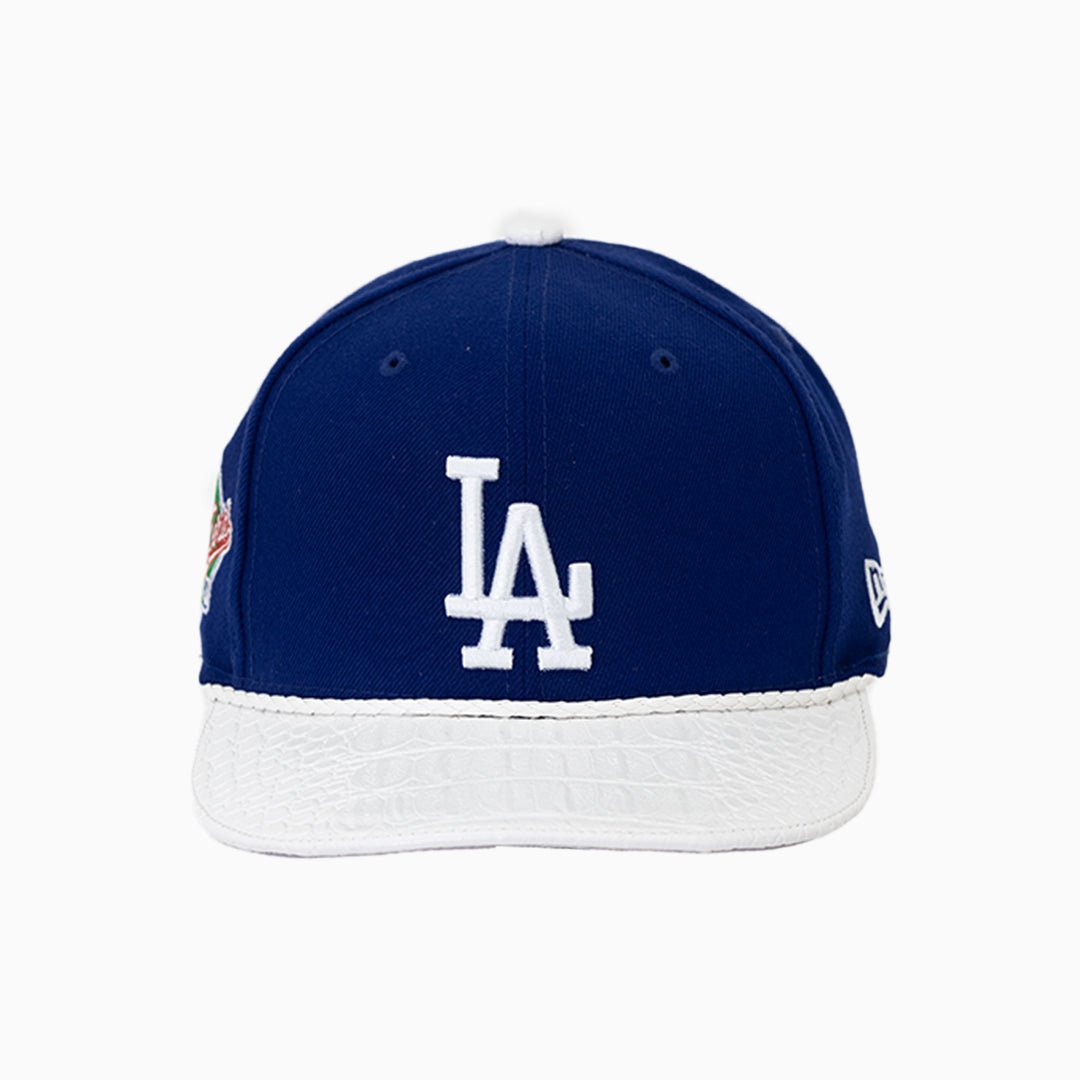 Breyer's Buck 50 Los Angeles Dodgers Baseball Cap with Genuine Leather Visor - Perfect for Game Day, Sports Events & Casual Wear