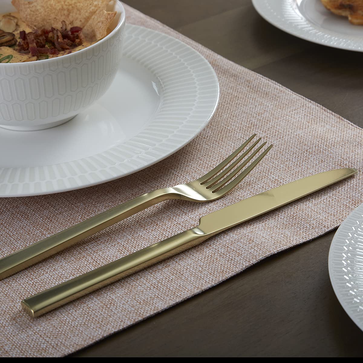 Oneida Chef's Table Champagne 20-Piece Everyday Flatware Set - 18/0 Stainless Steel Silverware for 4 - Elegant Dining & Entertaining - Perfect for Dinner Parties, Family Meals & Special Occasions