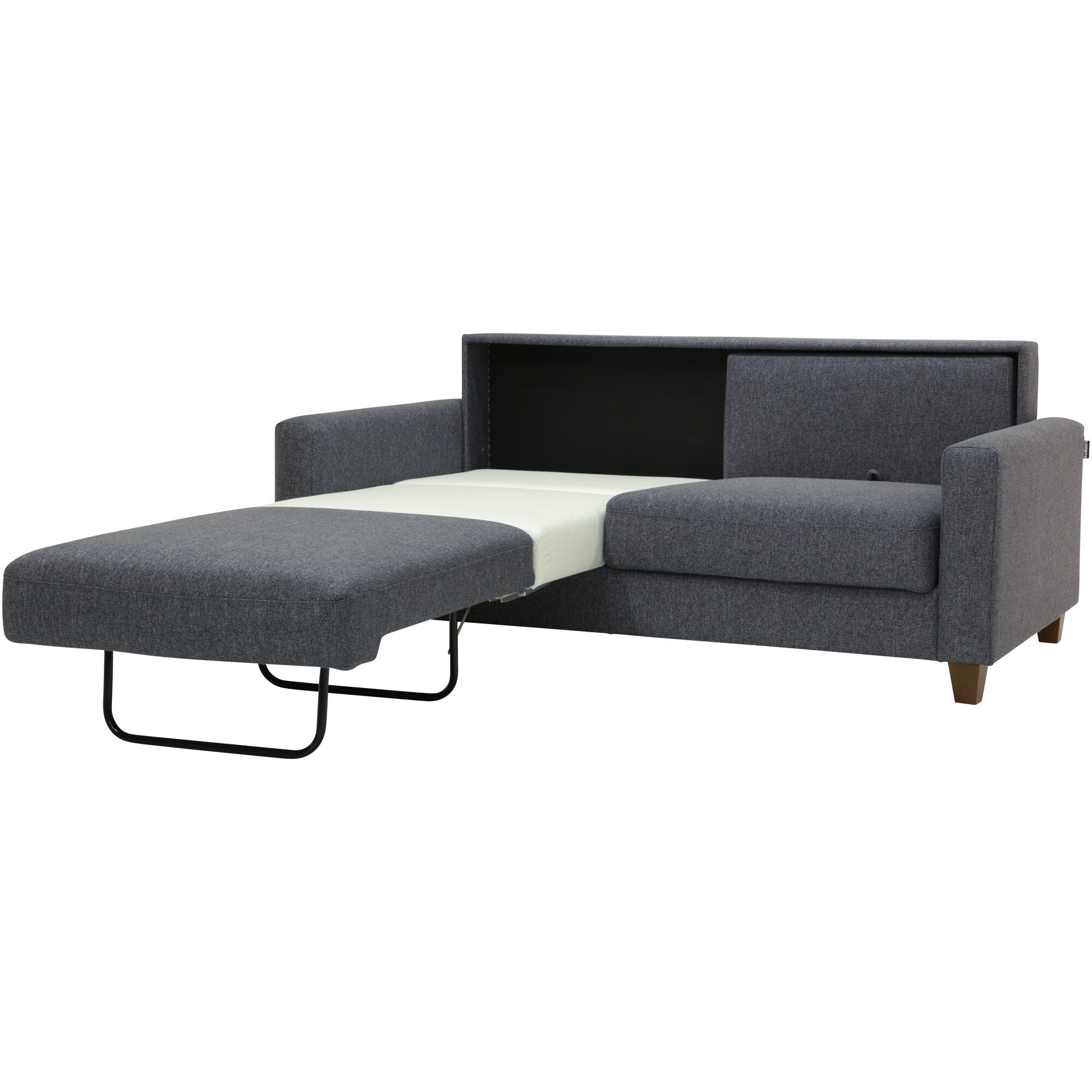 Nico Sleeper Loveseat - Convertible Sofa Bed with Storage | Comfortable Small Space Furniture for Living Room, Guest Room & Studio Apartments