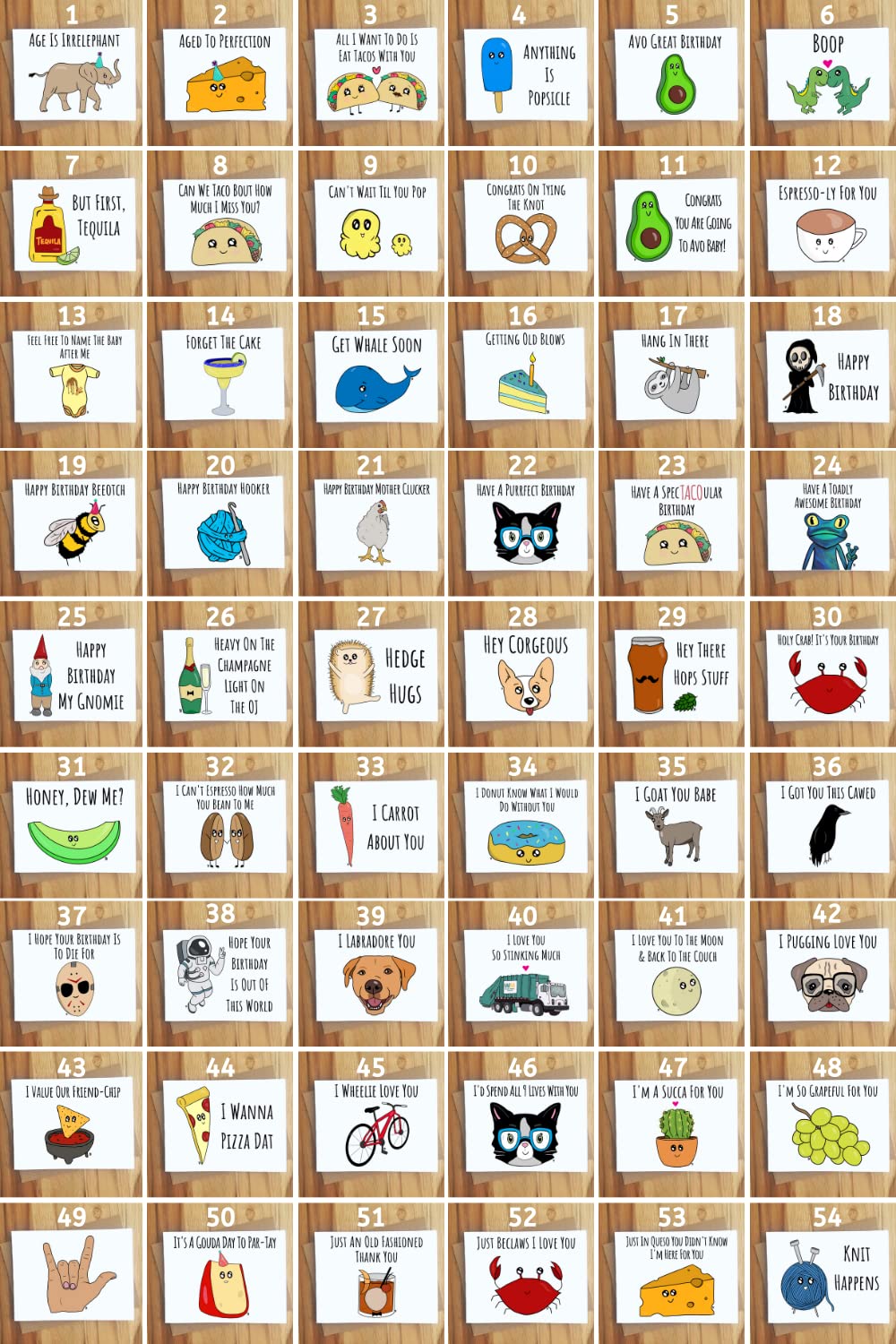 Bulk Pack of 4 Greeting Cards - Blank Inside with Kraft Envelopes | Choose Any Design | Perfect for Birthdays, Weddings & Thank You Notes
