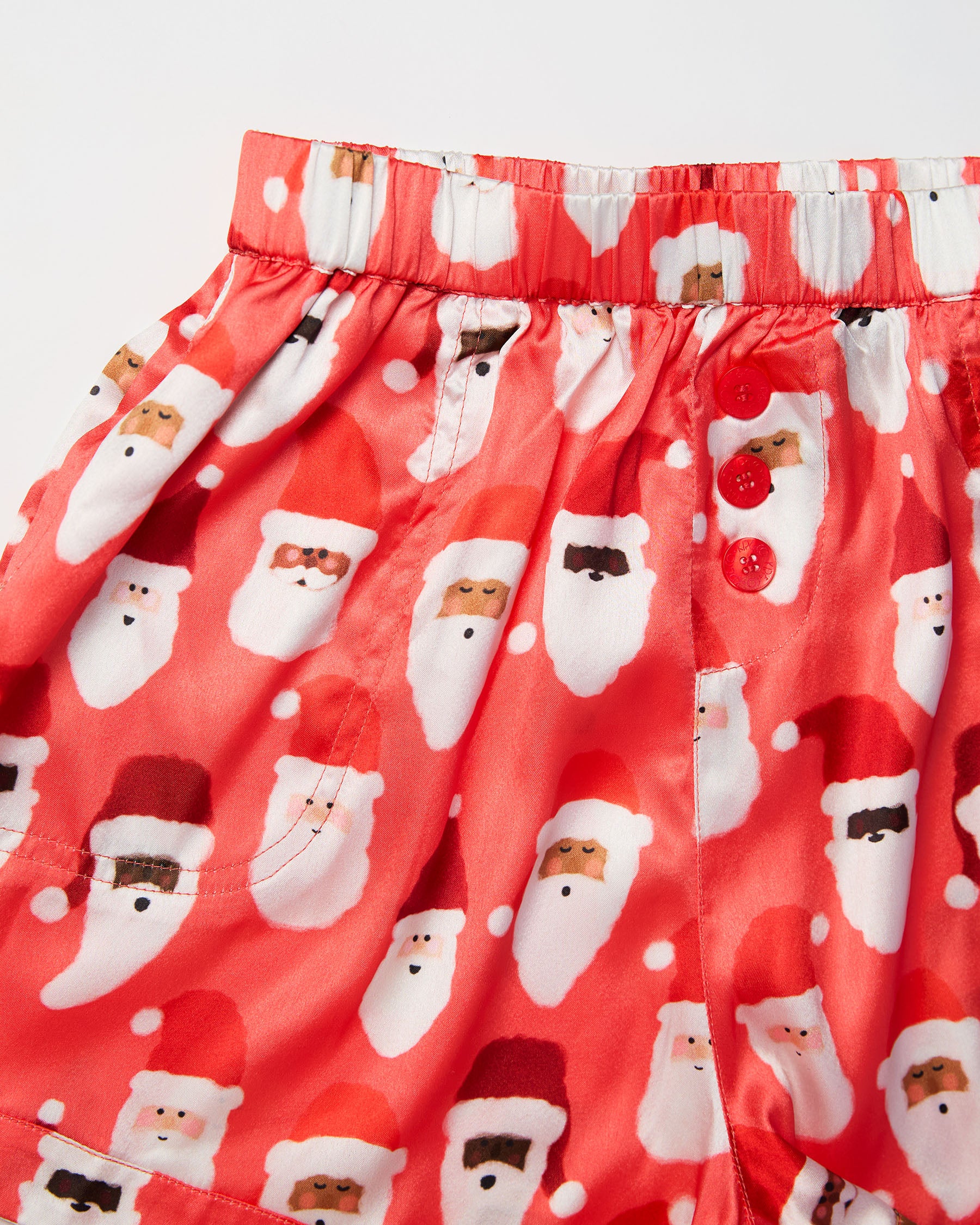 Red Teen Eco-Friendly Satin Short Sleeve Pajama Set - Soft & Breathable Sleepwear for Girls - Perfect for Sleepovers, Lounging & Cozy Nights