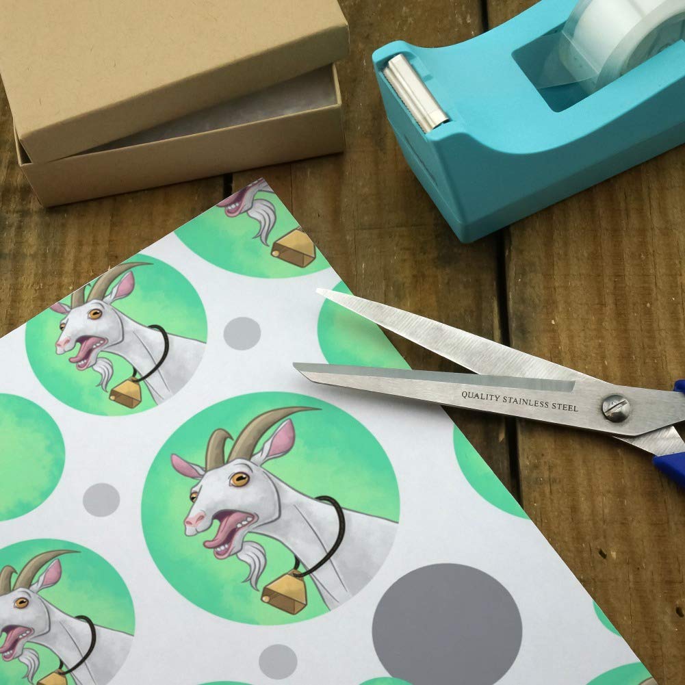 Screaming Goat Gift Wrap Paper Roll - Funny Christmas Wrapping Paper for Gifts, Parties & Holiday Decorations | GRAPHICS & MORE