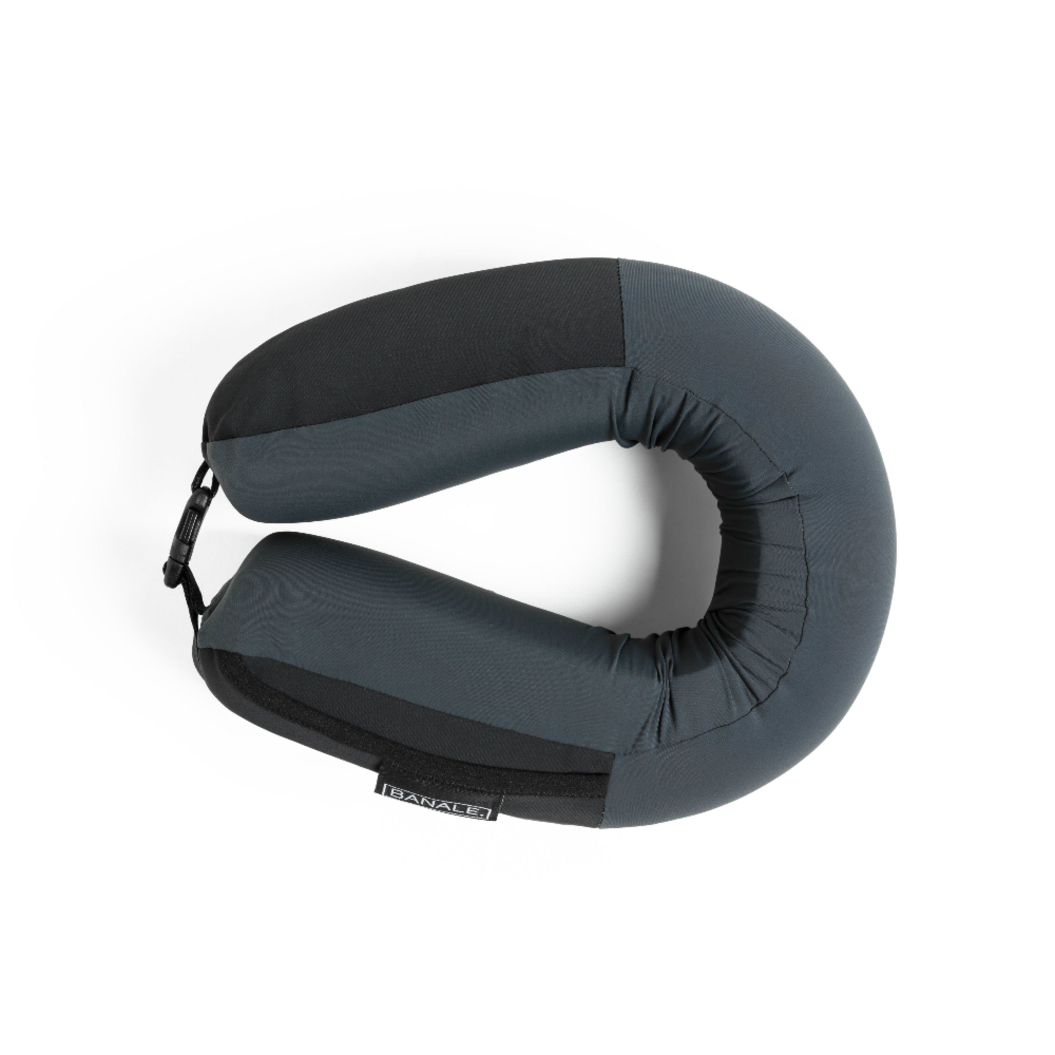 BANALE Travel Neck Pillow BAN022 (Black) - Comfortable Support for Airplane, Car, and Office Use