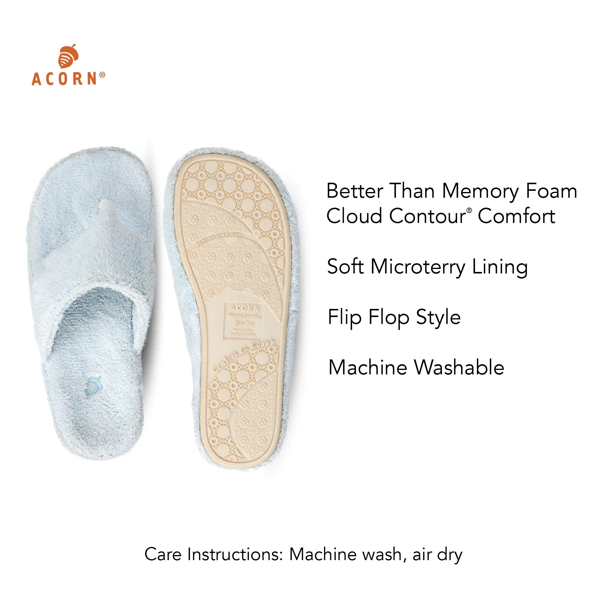 Comfortable Women's Spa Flip Flop Slippers - Soft Memory Foam Sandals for Relaxation at Home, Beach & Poolside Use