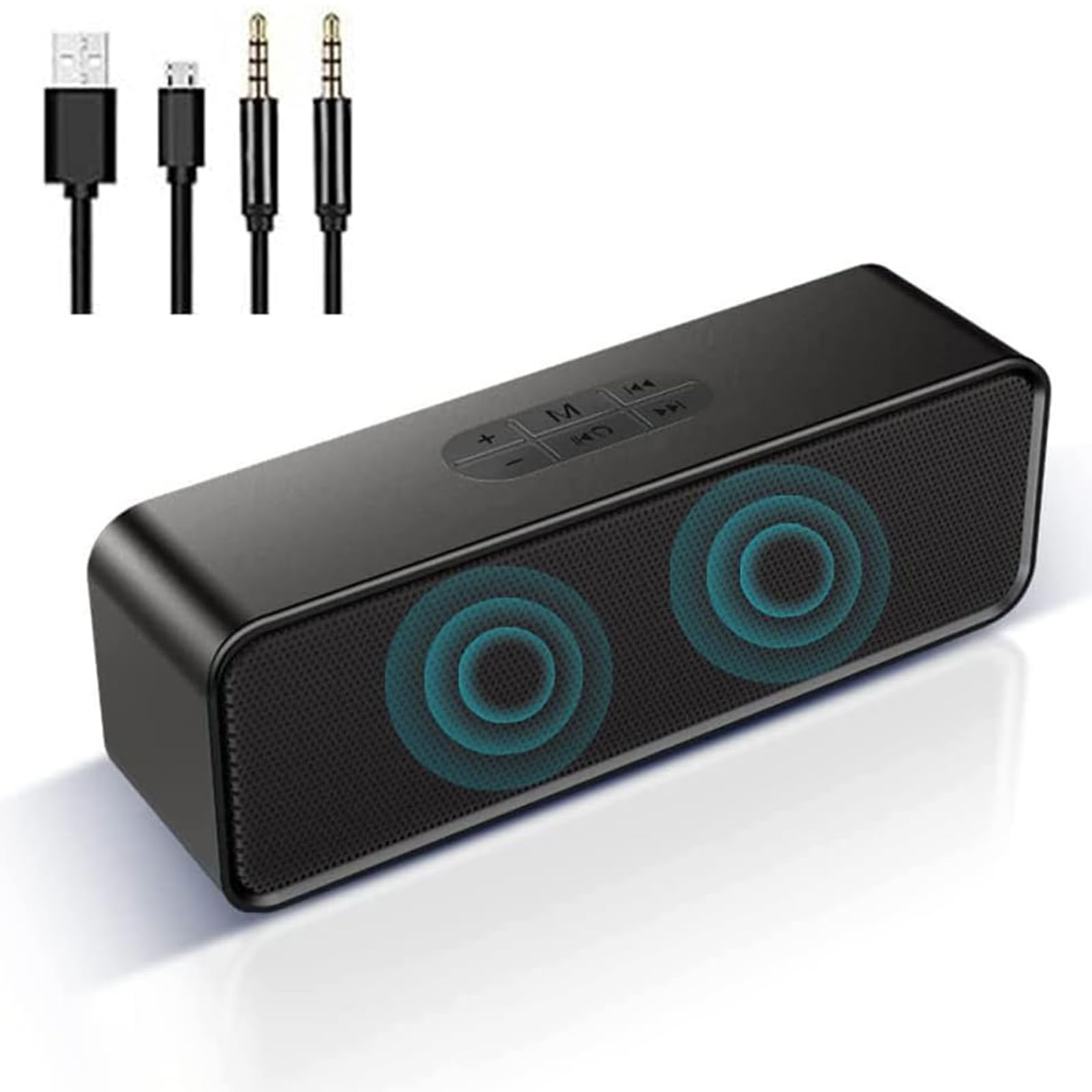 Portable Bluetooth Speaker Wireless with 5.0 Technology, 12H Playtime, 3D Stereo HiFi Bass - Perfect for Home, Travel, Outdoor Adventures & Parties