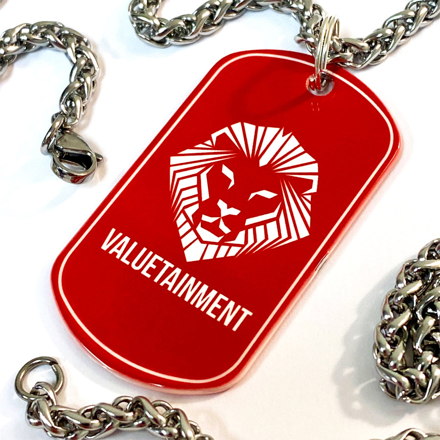 25 Stainless Steel Dog Tag Necklace - Personalized Pet ID Tags for Dogs & Cats - Perfect for Military, Memorial & Everyday Wear