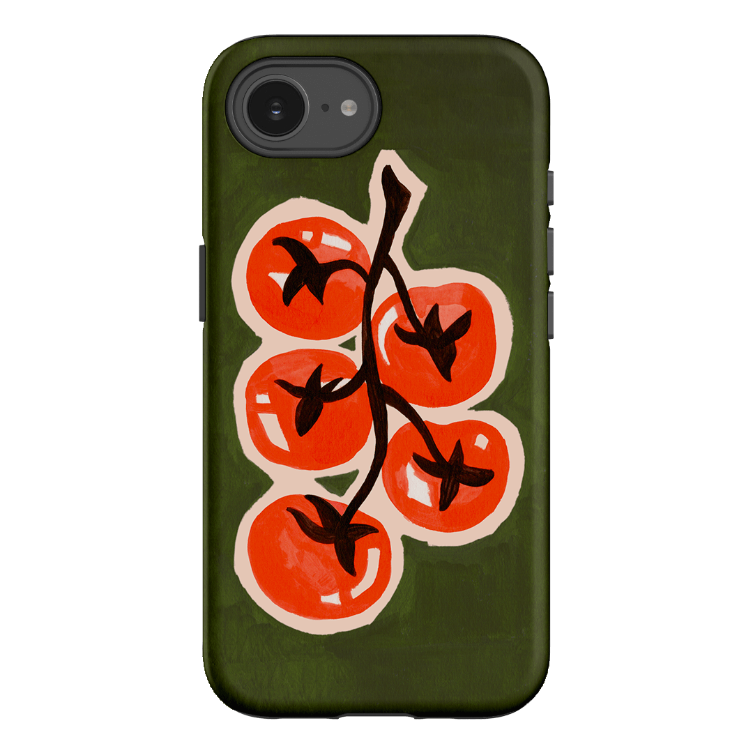 Durable Shockproof Tomato Pattern Phone Case for iPhone 15/14/13/12 Pro Max - Cute Fruit Design Protective Cover for Everyday Use, Travel & Outdoor Activities