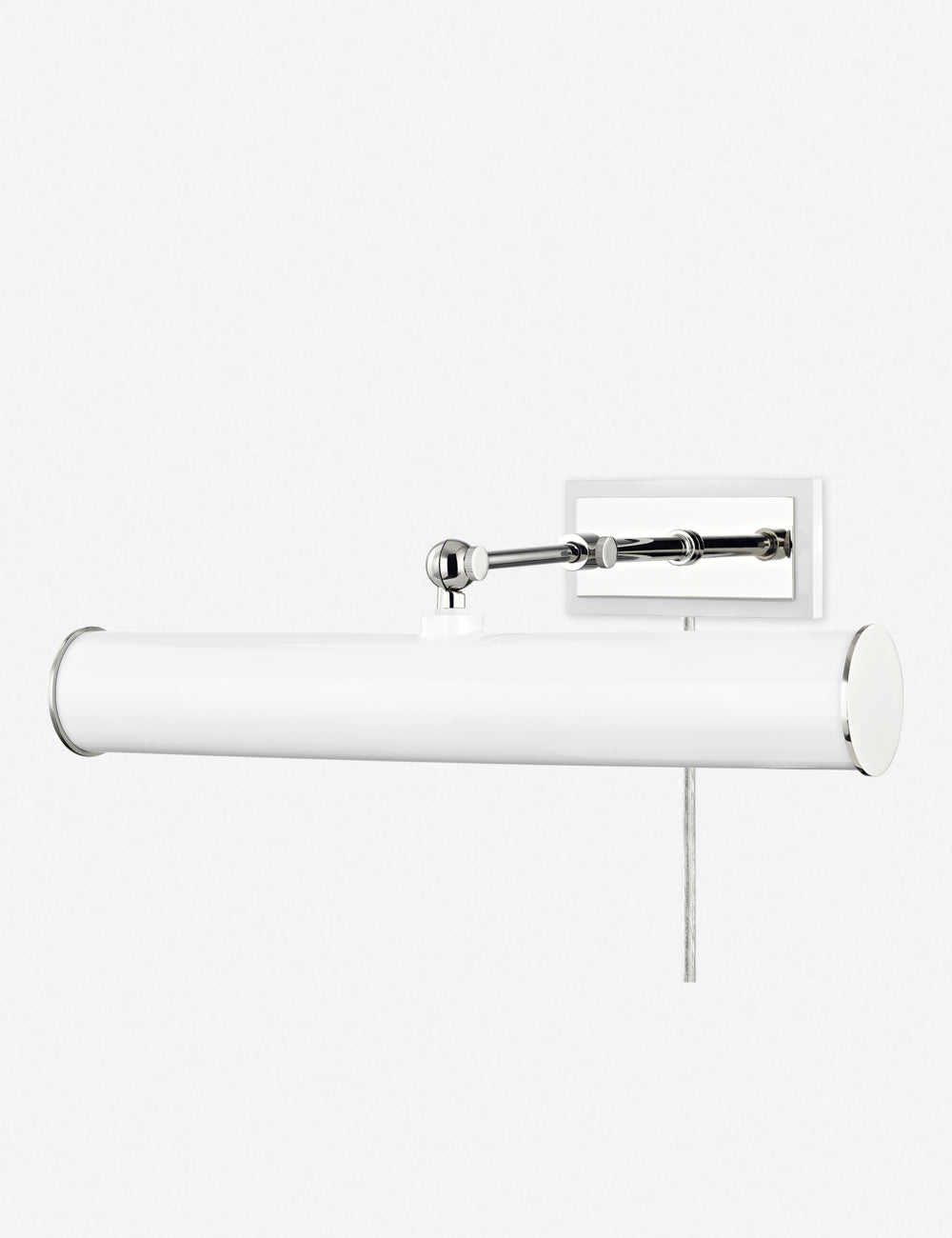 White and Polished Nickel