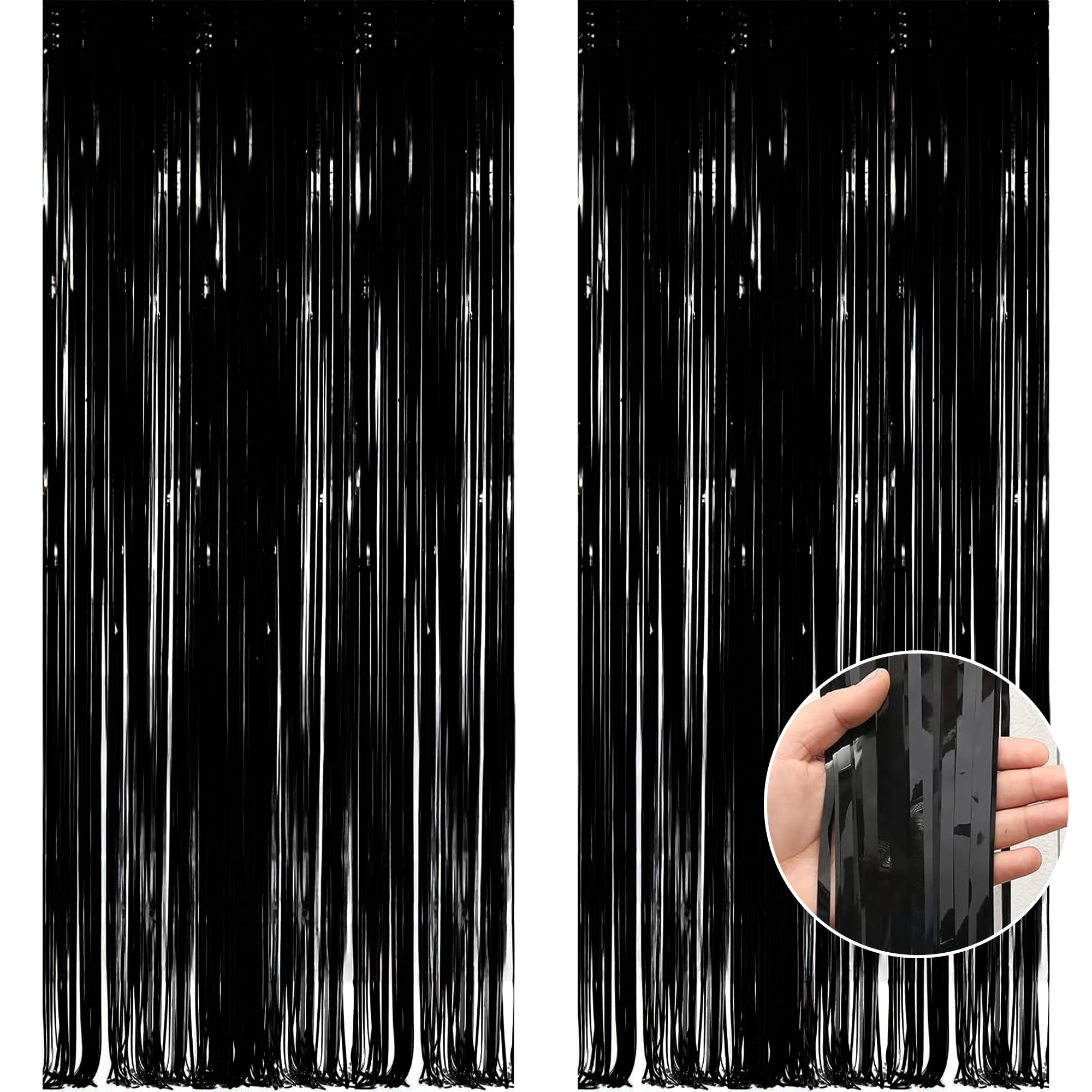 OHOME Class of 2025 Graduation Decorations - Black Graduation Backdrop Banner for Party, Congrats Grad Sign, Photo Booth Props - Perfect for High School & College Graduation Ceremonies, Commencement Parties & Photo Shoots