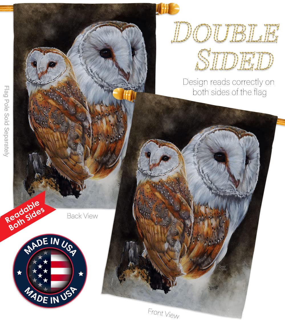 Lustrous Garden Birds House Flag Set 28