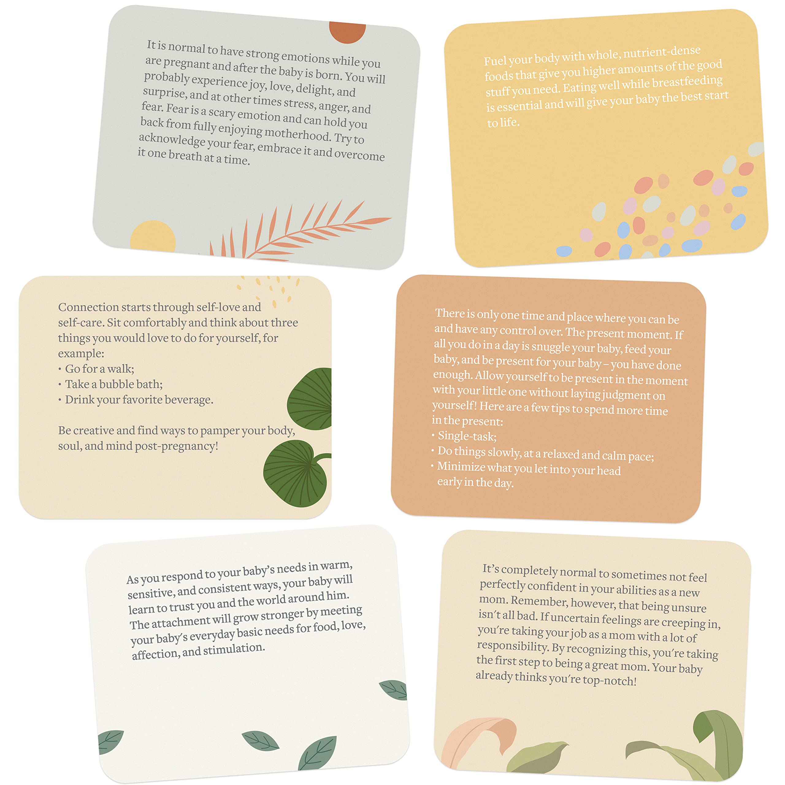 Lulu & You New Mom Affirmation Cards - 25 Empowering Postpartum Affirmations for New Mothers, Thoughtful Gift Set for New Moms & First-Time Mamas - Perfect for Baby Showers, Self-Care Routines & Postpartum Recovery