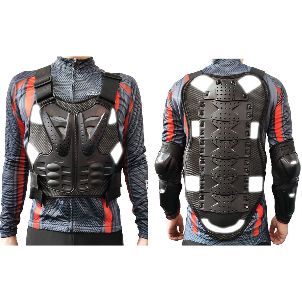 Motocross Gear for Men & Women - Elbow Knee Pads & Chest Protector | Dirt Bike Riding Protection