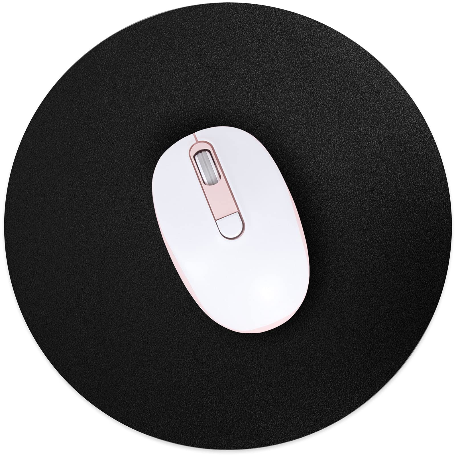 Premium Double-Sided PU Leather Mouse Pad - 8.7