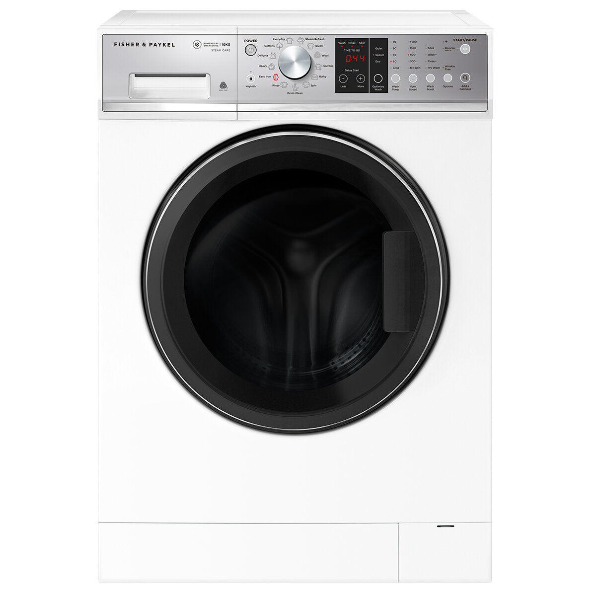 Fisher & Paykel Series 7 10kg Front Load Washing Machine with Steam Care WH1060P4 - Energy Efficient Large Capacity Washer for Family Laundry & Delicate Fabrics