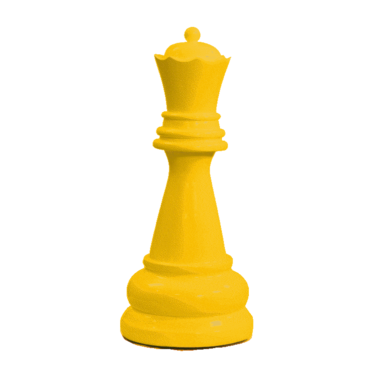 31 Inch Giant Fiberglass Chess Queen Piece - MegaChess Premium Custom Game Set for Outdoor, Garden, Park & Events