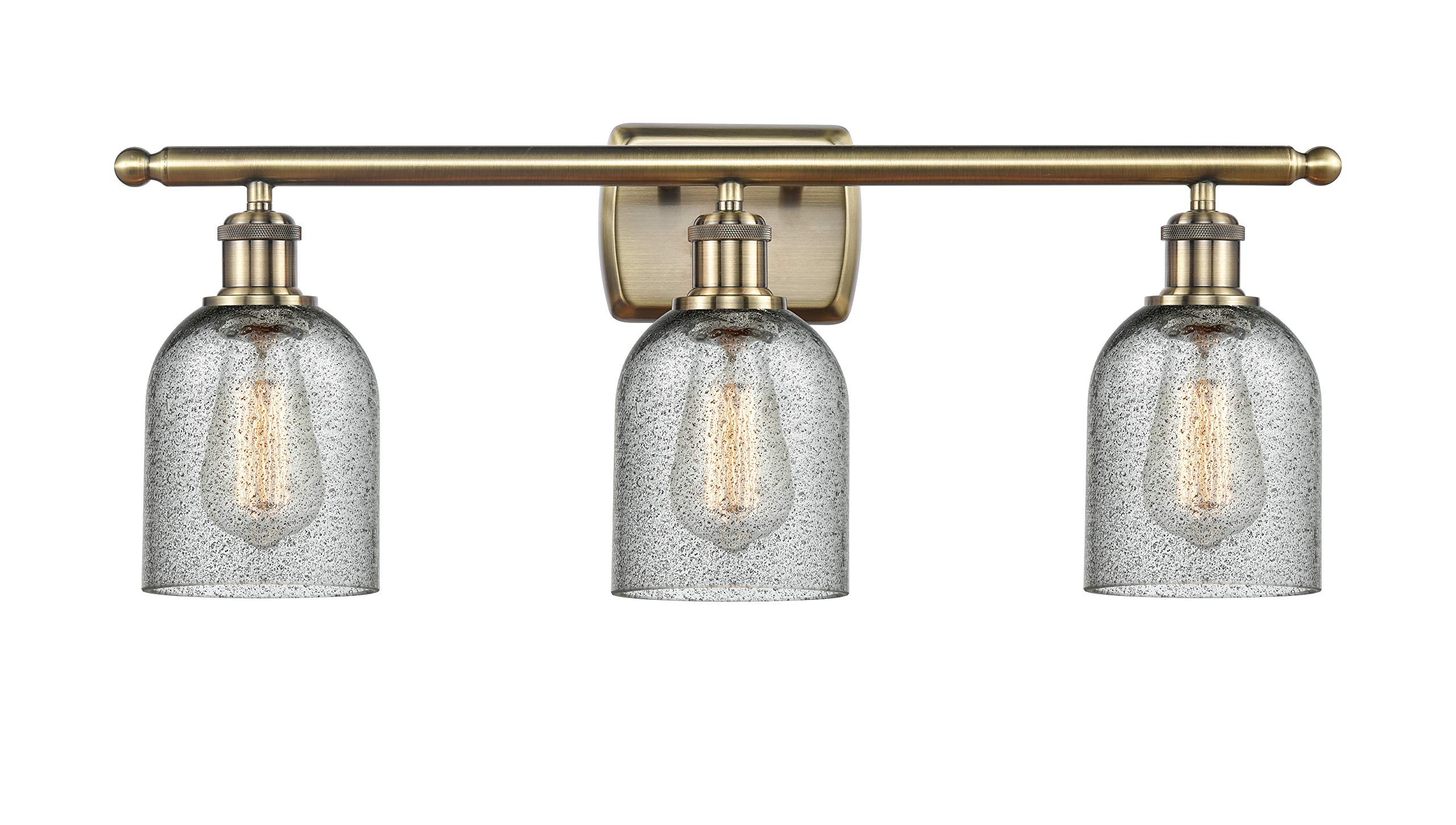 Ballston Collection 516-3W-AB-G257-LED Modern Bathroom Vanity Light with Energy Efficient LED Bulbs - Perfect for Bathroom, Powder Room & Dressing Area Lighting