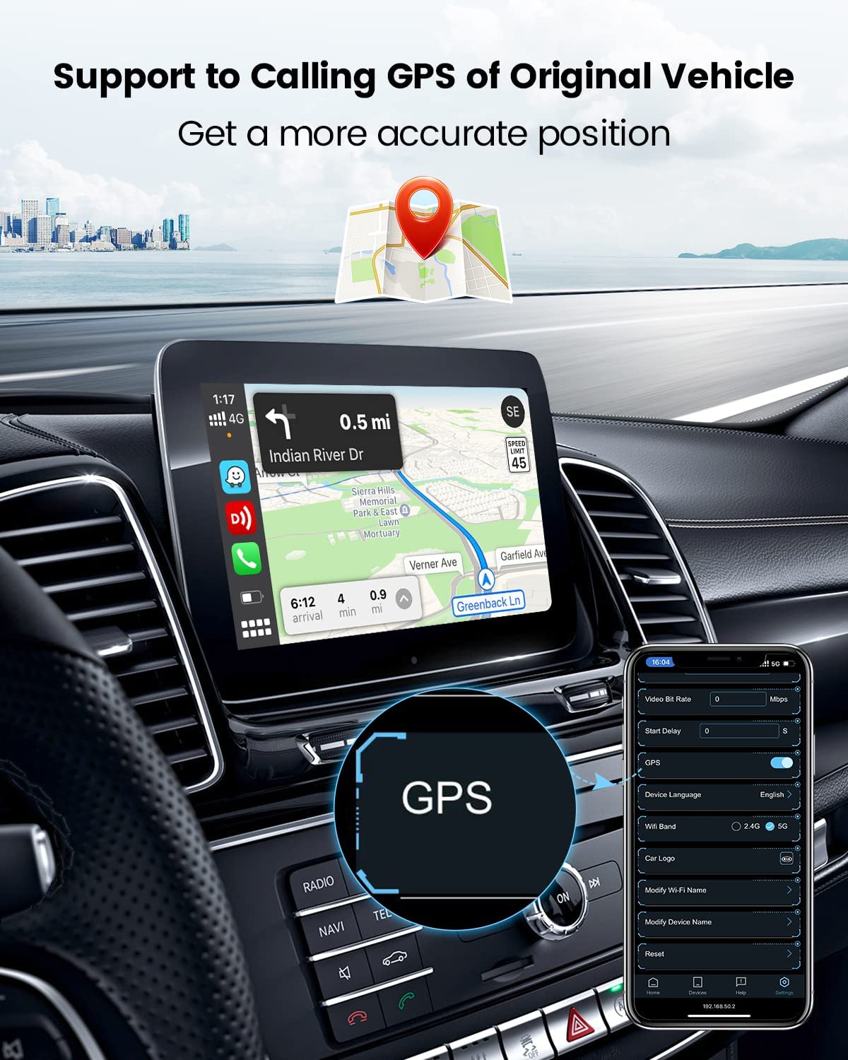 Carlinkit 4.0 Wireless CarPlay & Android Auto Adapter (2025) - Plug & Play 2-in-1 Dongle for All OEM Factory CarPlay Cars - Fast Auto Connection - Perfect for Commuting, Road Trips & Hands-Free Driving