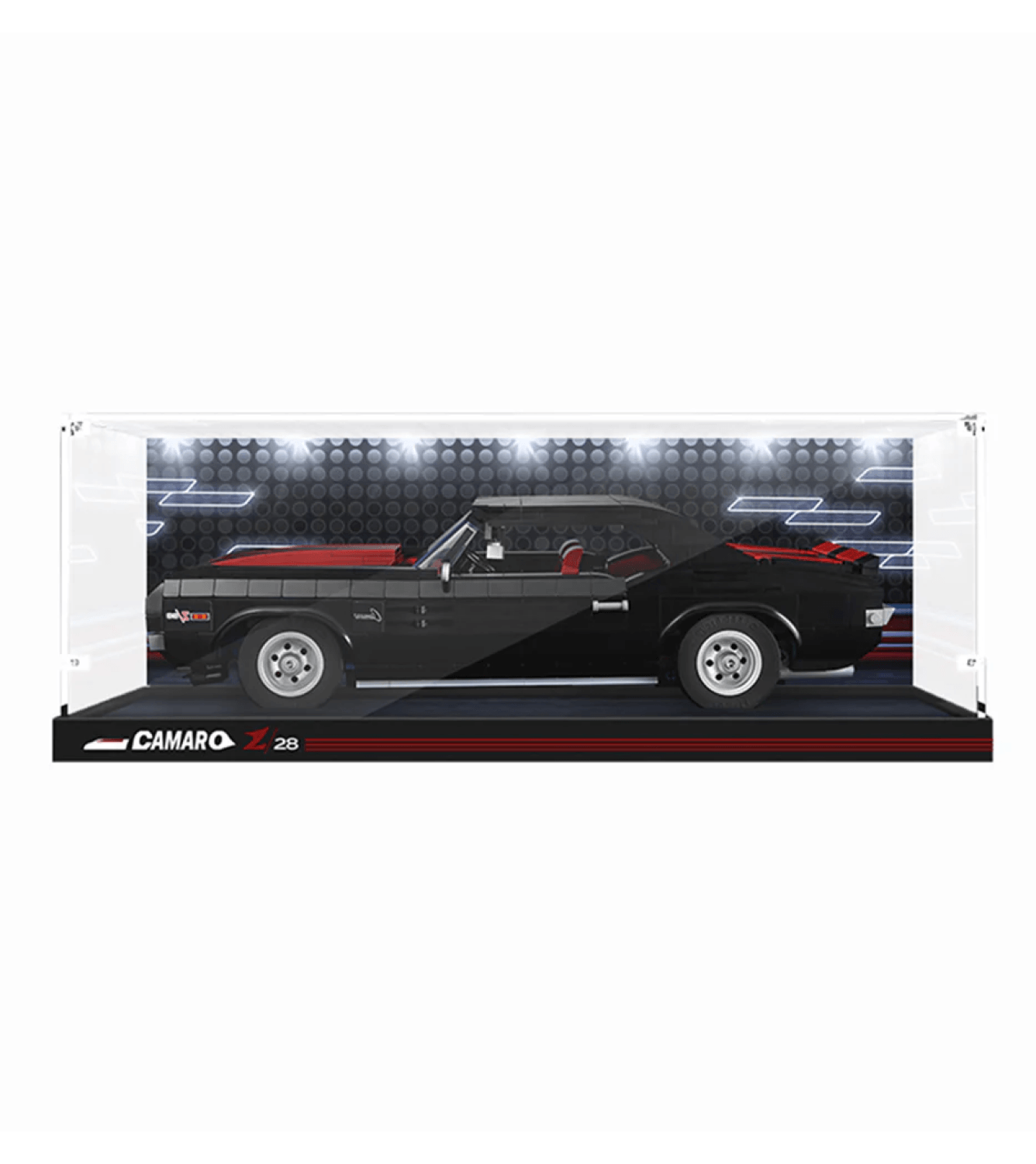LEGO Chevrolet Camaro Z/28 1969 (10304) Display Case - Clear Protective Showcase for LEGO Car Models - Perfect for Collectors & Home Decor