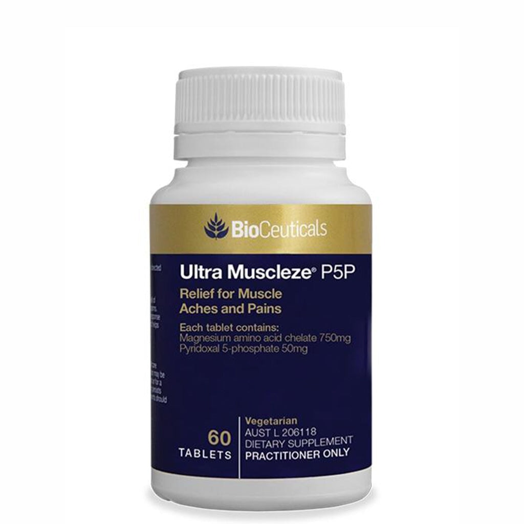 BioCeuticals Ultra Muscleze P5P - Premium Vitamin B6 Supplement for Muscle Recovery & Nerve Support | Post-Workout, Athletic Performance & Stress Relief
