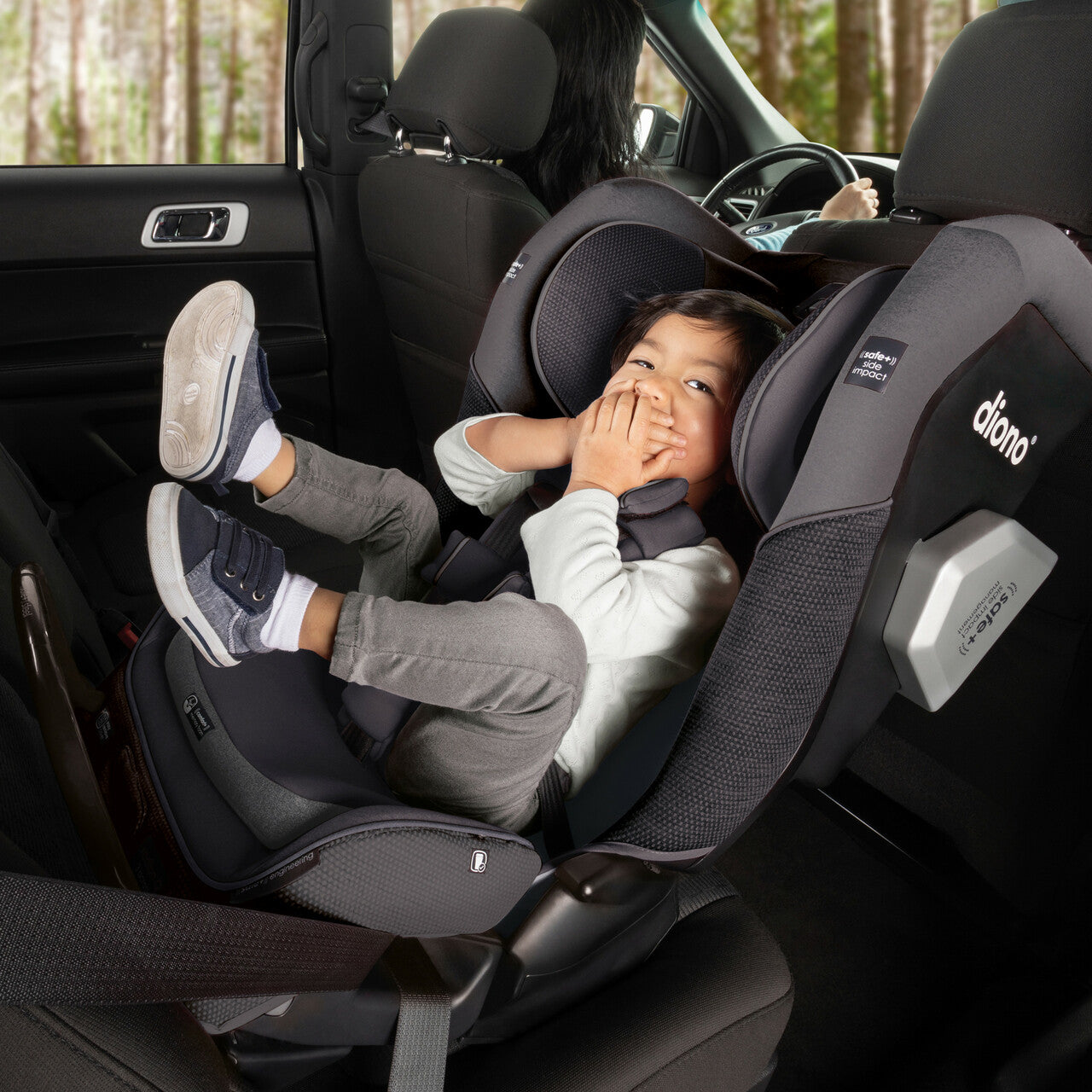 Diono Radian 3QXT SafePlus Convertible Car Seat - 3-in-1 Rear Facing, Forward Facing & Booster Seat for Kids 5-120 lbs | Premium Safety Features for Infants to Big Kids | Perfect for Family Travel & Daily Commutes
