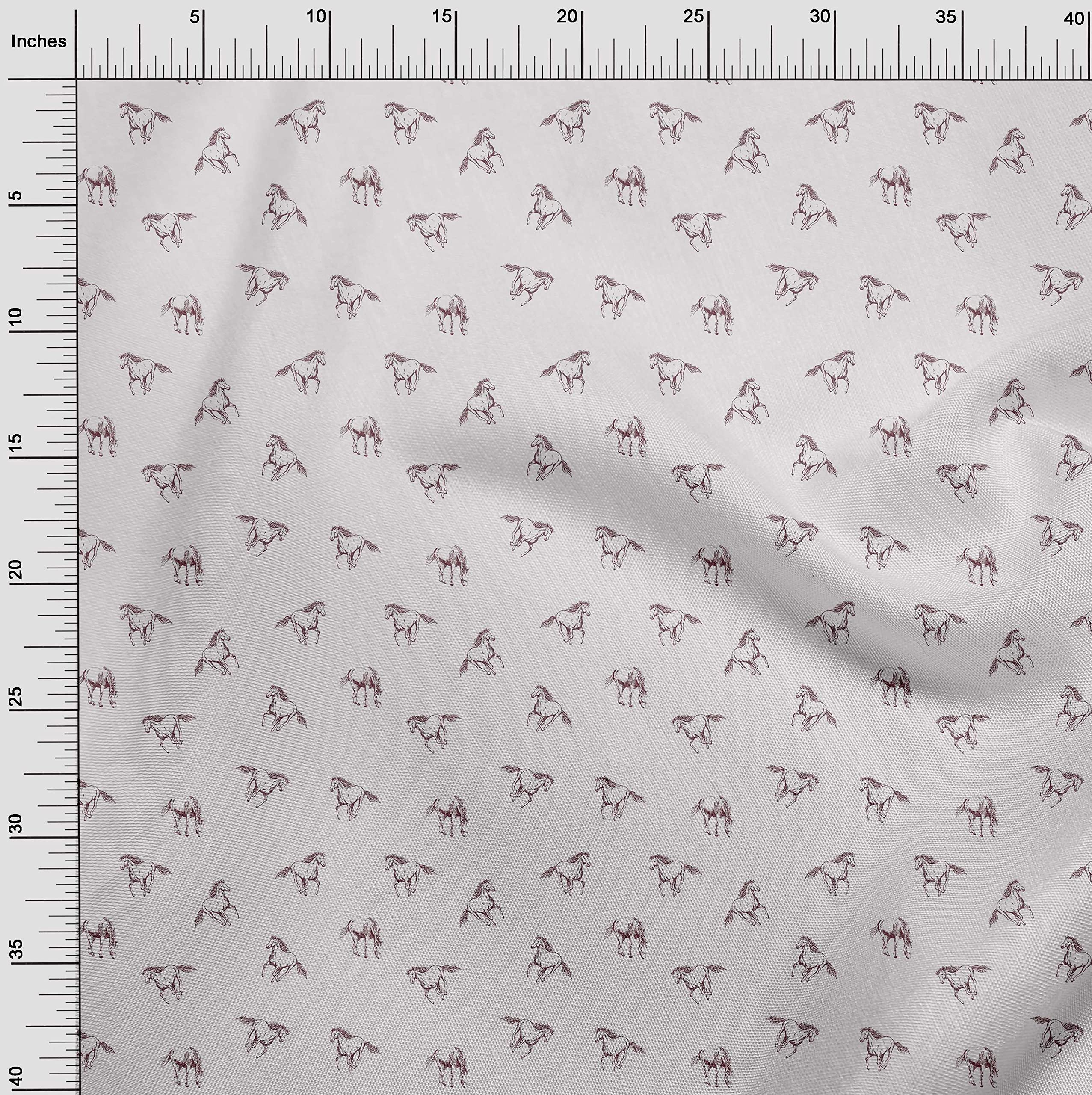 Premium Rayon Maroon Fabric for Sewing - 56 Inch Wide by The Yard - DIY Clothing, Horse Blankets & Home Decor Supplies - Printed Material for Dresses, Curtains & Craft Projects