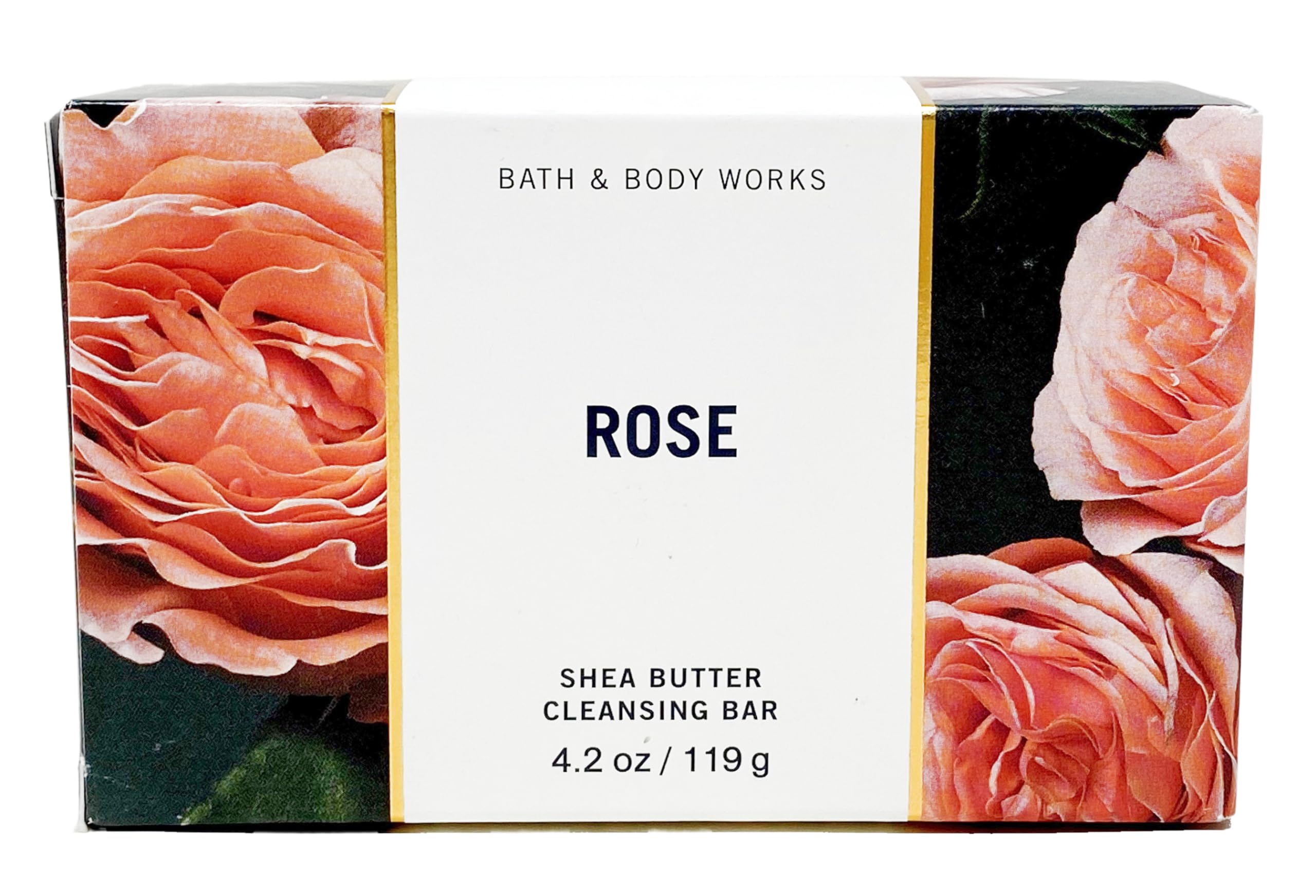 Bath & Body Works ROSE Cleansing Bar - Gentle Soap for Sensitive Skin | Moisturizing & Fragrant Hand & Body Wash | Perfect for Daily Shower & Spa Relaxation