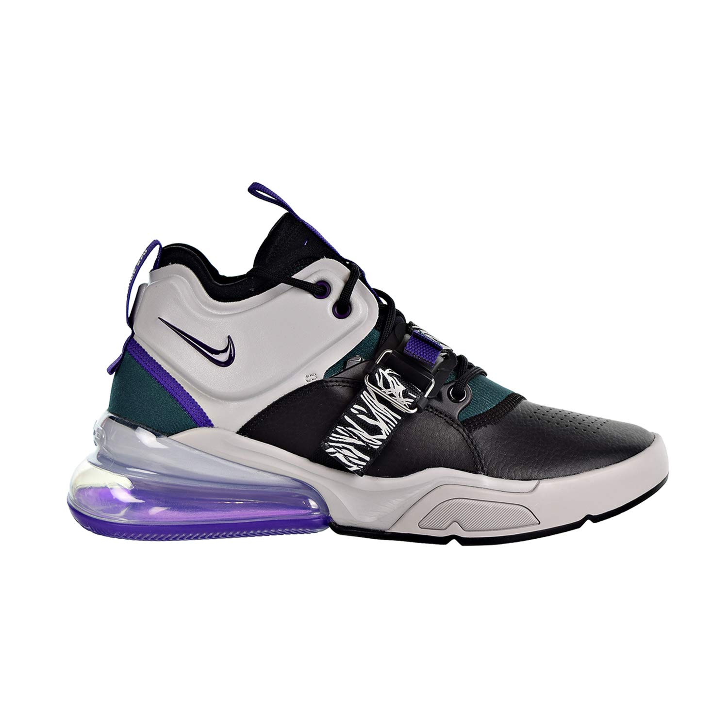 Nike Air Force 270 Light Zen Grey/Court Purple Kids' Sneakers - Size 5 | Comfortable Basketball Shoes for Boys & Girls | Perfect for School, Sports & Casual Wear
