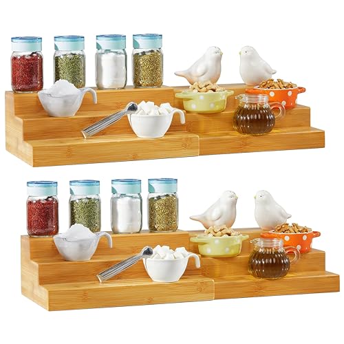 Bamboo Spice Rack Pack of 2