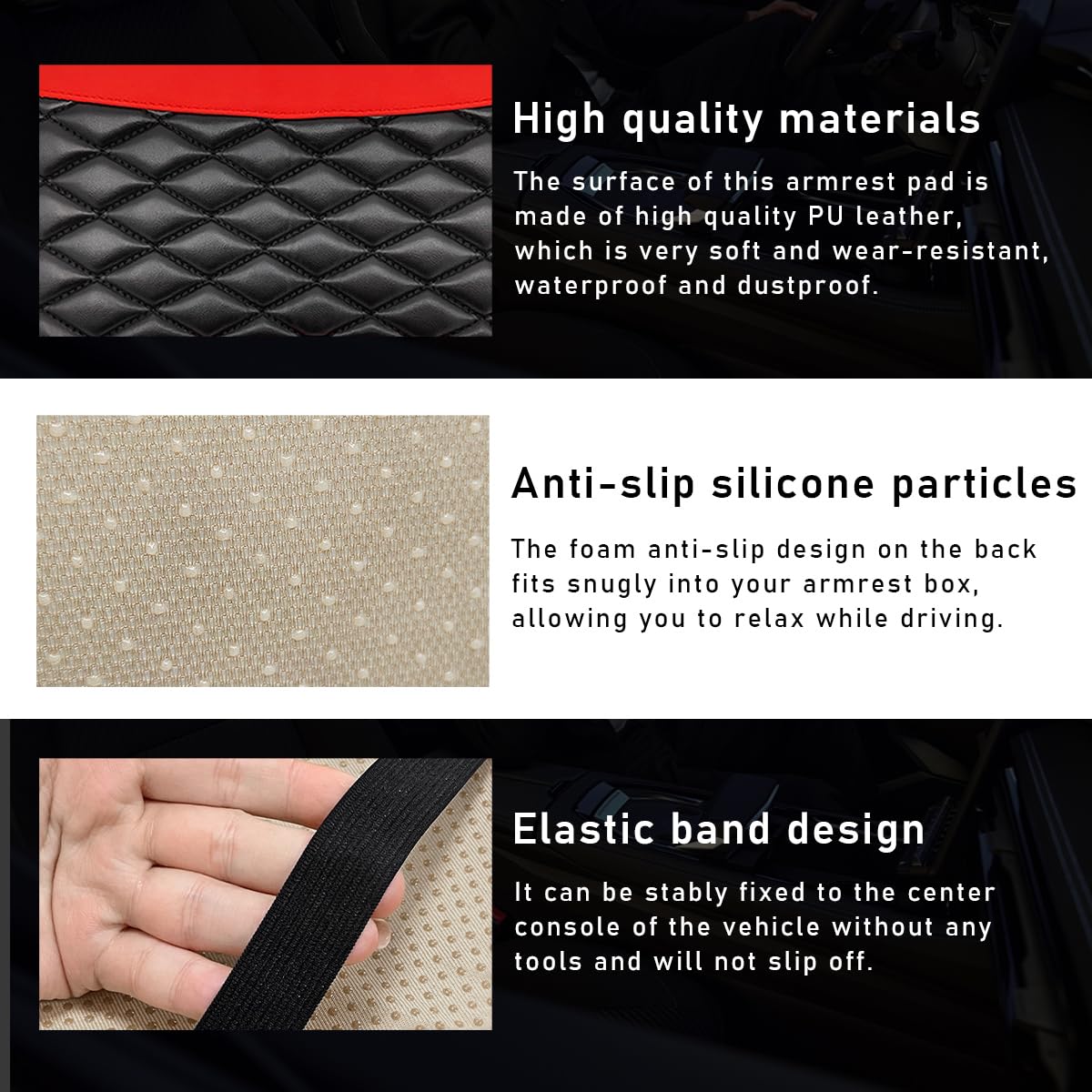 Premium Car Center Console Cushion Pad - 12.6