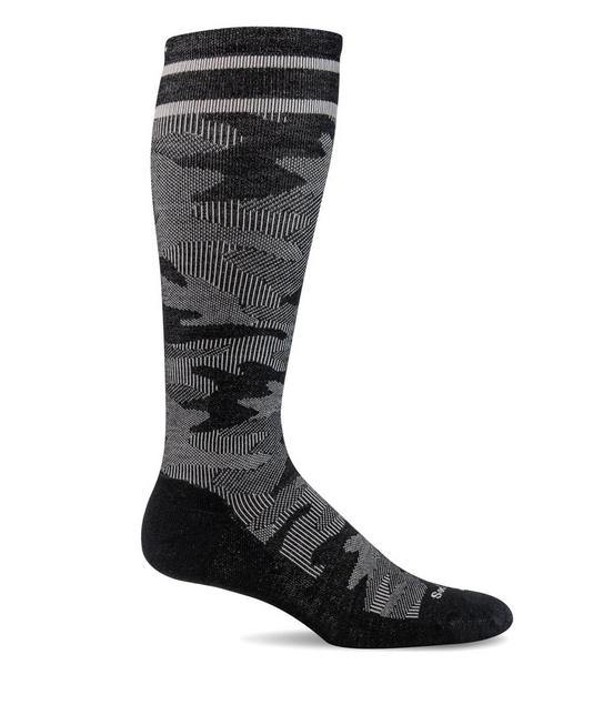 Sockwell Women's Camo Twill Moderate Graduated Compression Socks - Support for Running, Travel & Work - Comfortable & Breathable for All-Day Wear